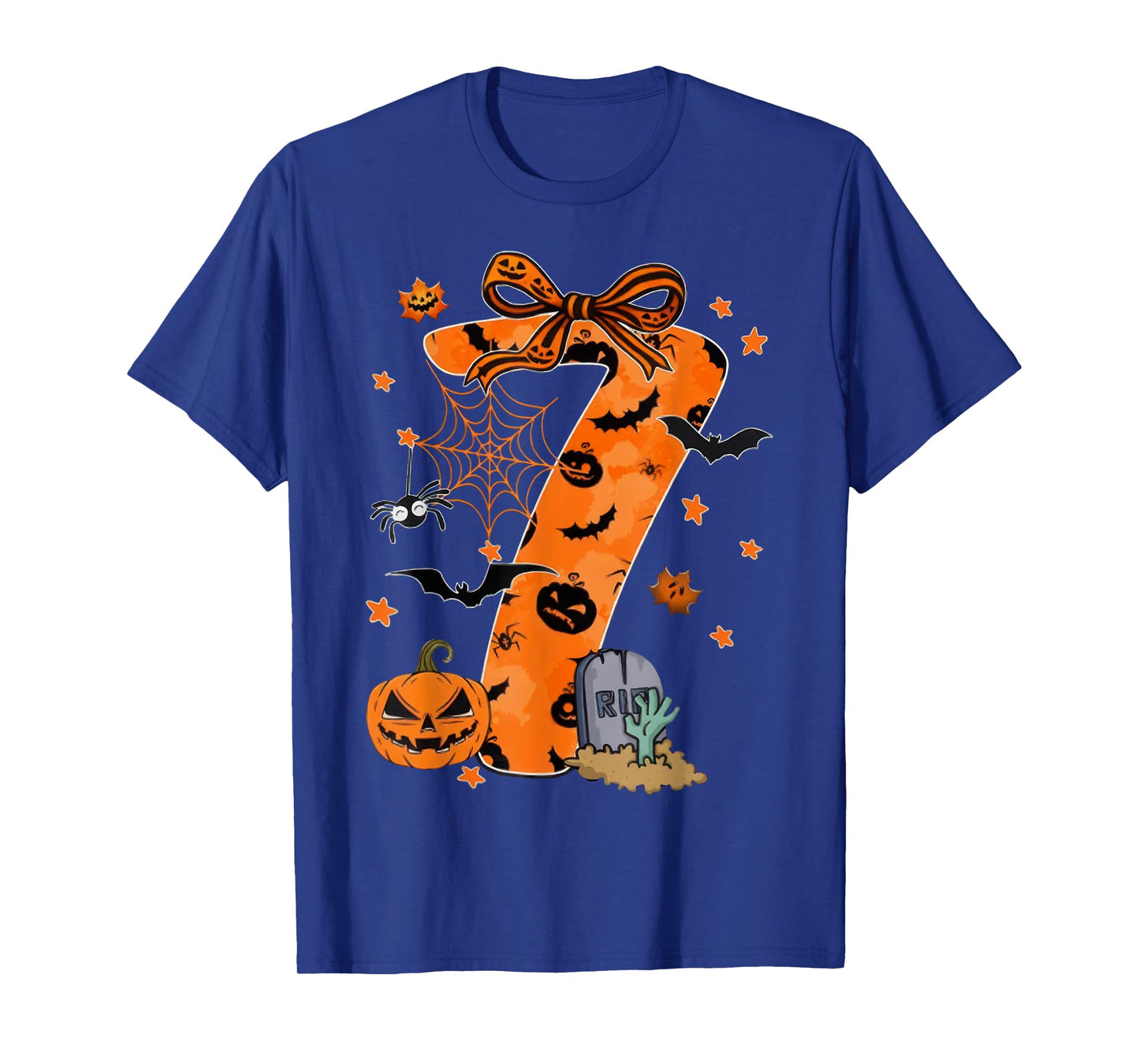 Fun Six Seven 6 7 Meme Design Couples Halloween T-Shirt