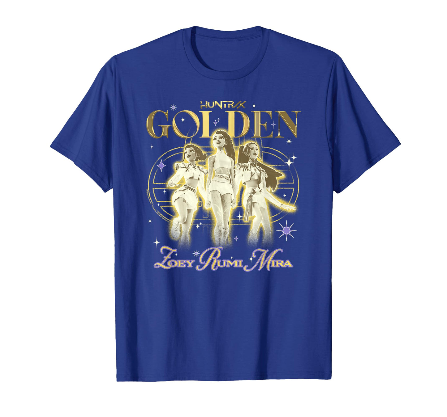 Kpop Demon Hunters Halloween Huntrix Golden Trio Poster F&B T-Shirt