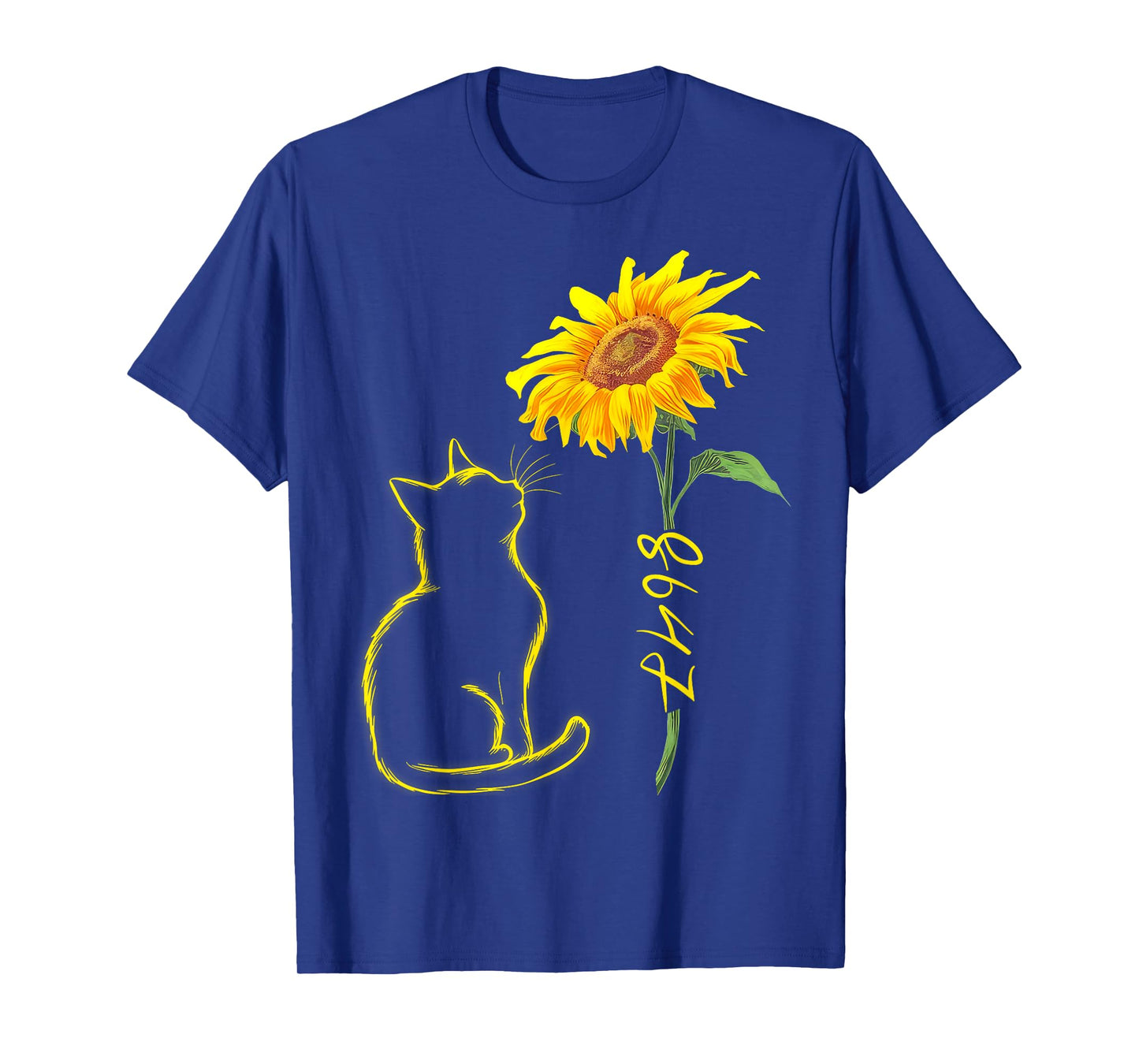 8647 Subtle Anti Trump 86 47 Cat Sunflower Floral Boho Style T-Shirt for Men Women