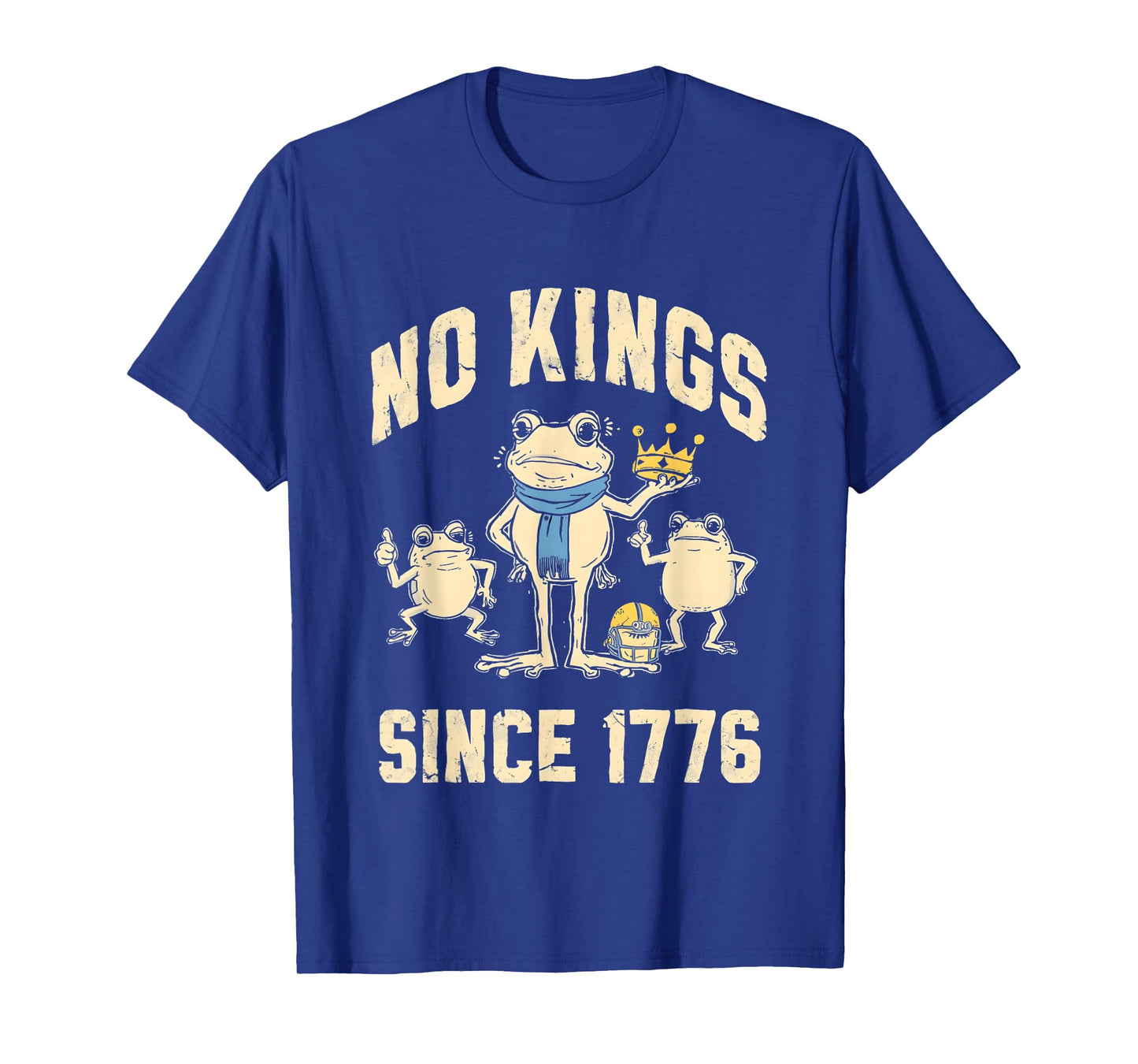 Funny Frog Meme – No Kings Since 1776 – Frog Humor Apparel T-Shirt