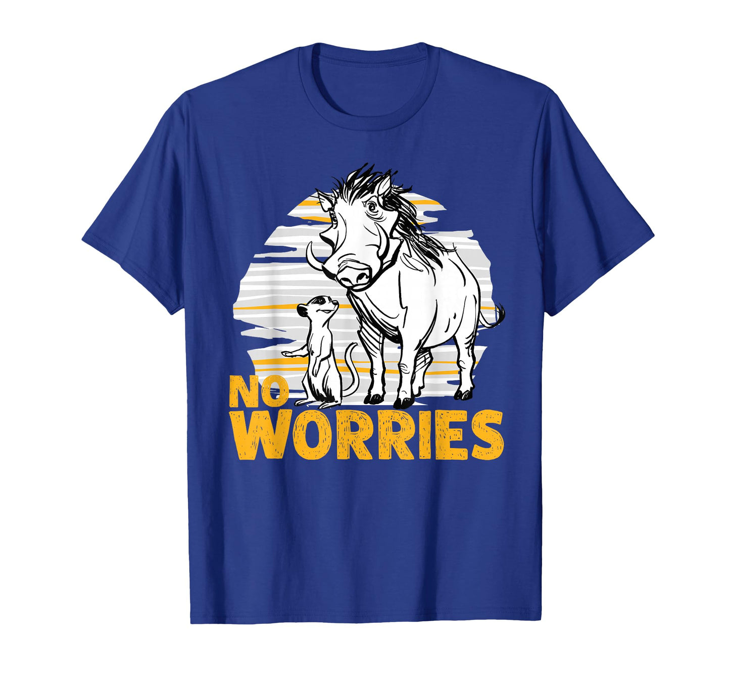 Disney The Lion King Live Action Timon Pumbaa No Worries T-Shirt