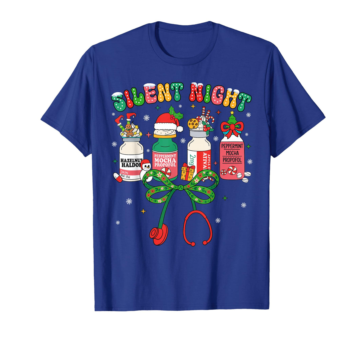 Funny Christmas Nurse Medical Christmas ICU nicu RN ER Nurse T-Shirt