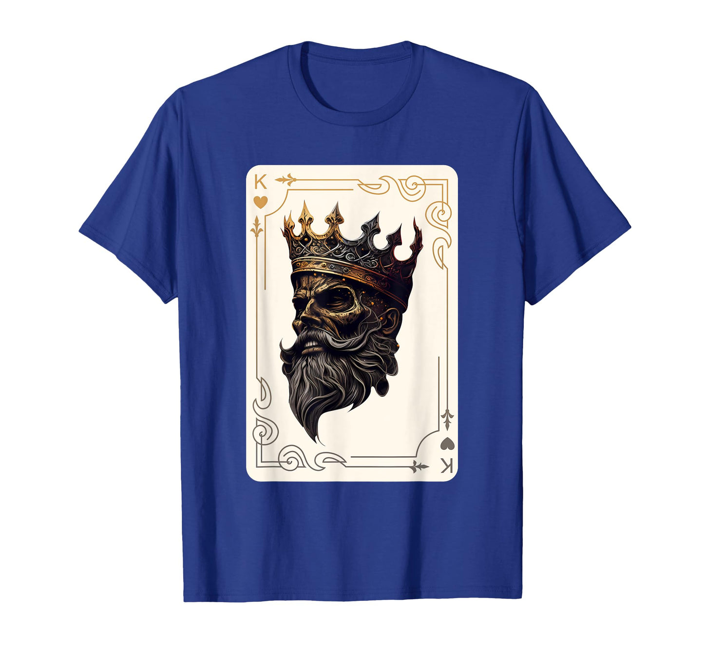 King of Hearts Creepy Card Game Poker Gothic Halloween T-Shirt