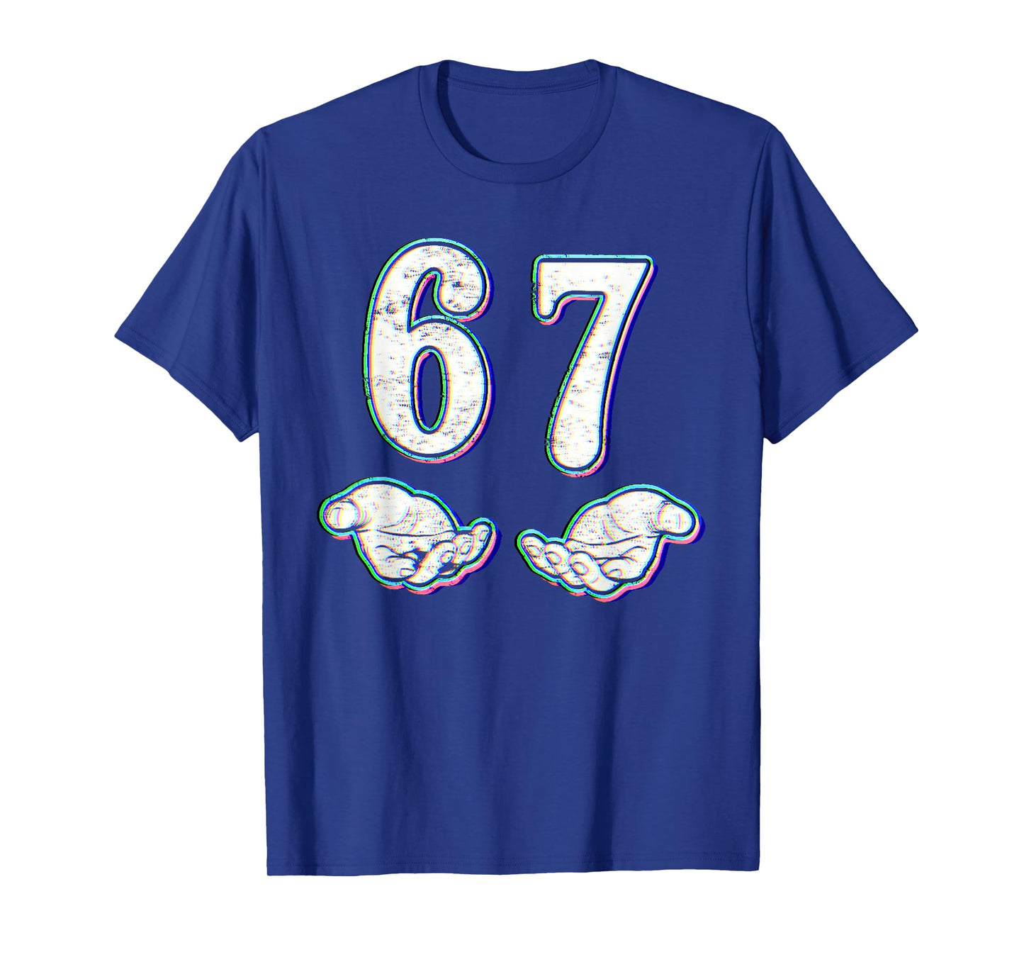 Number 67 Matching Six Seven 6 7 Meme 6-7 Halloween Costume T-Shirt