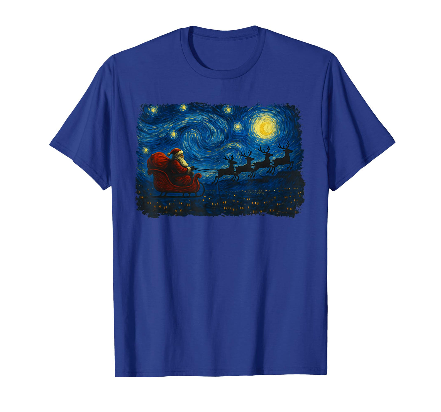 Santa Painting Men Women Kids Funny Ugly Christmas T-Shirt