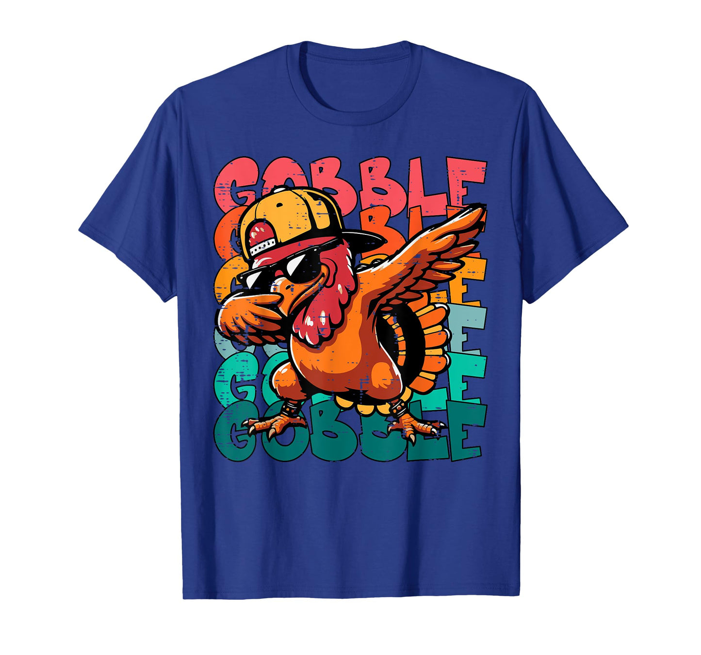 Thanksgiving Turkey Dab Gobble Funny Toddler Boys Kids Youth T-Shirt
