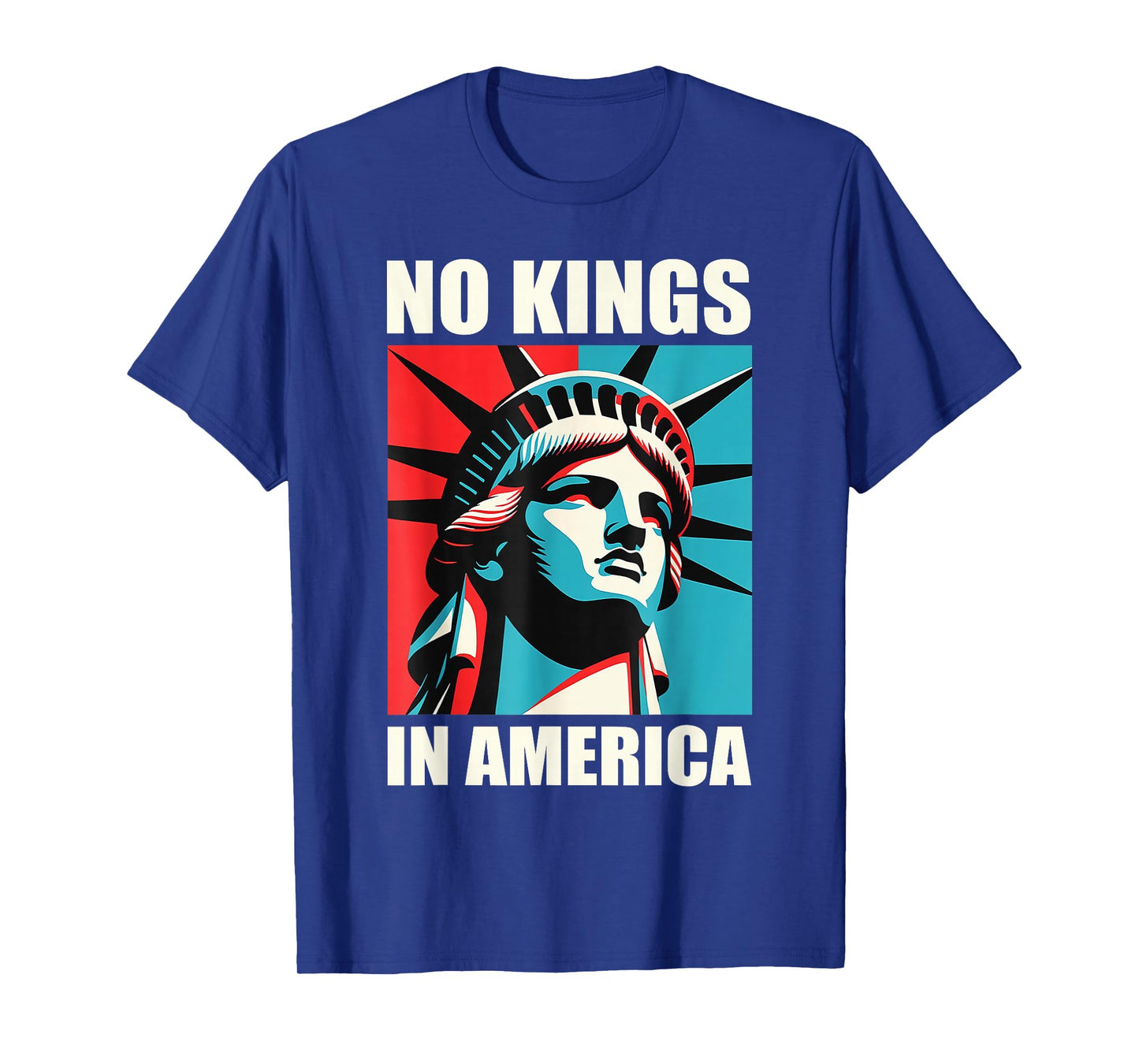 No Kings in American Patriotic No Kings T-Shirt