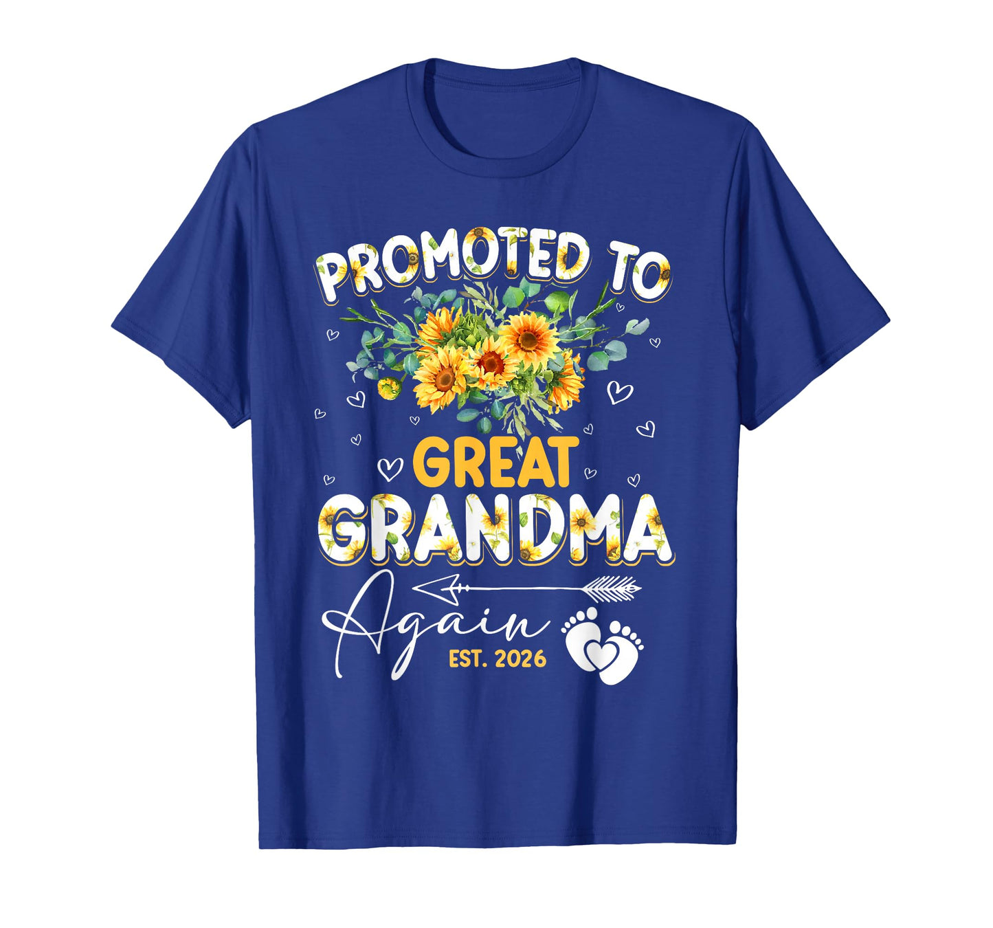Promoted to Great Grandma Again 2026 Pregnancy Announcement T-Shirt
