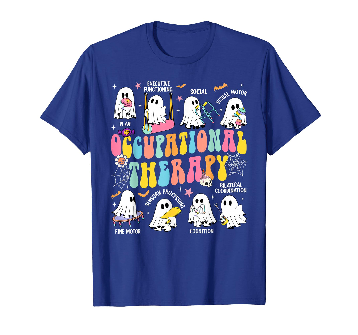 Halloween OT Occupational Therapy Therapist Spooky OTA Ghost T-Shirt