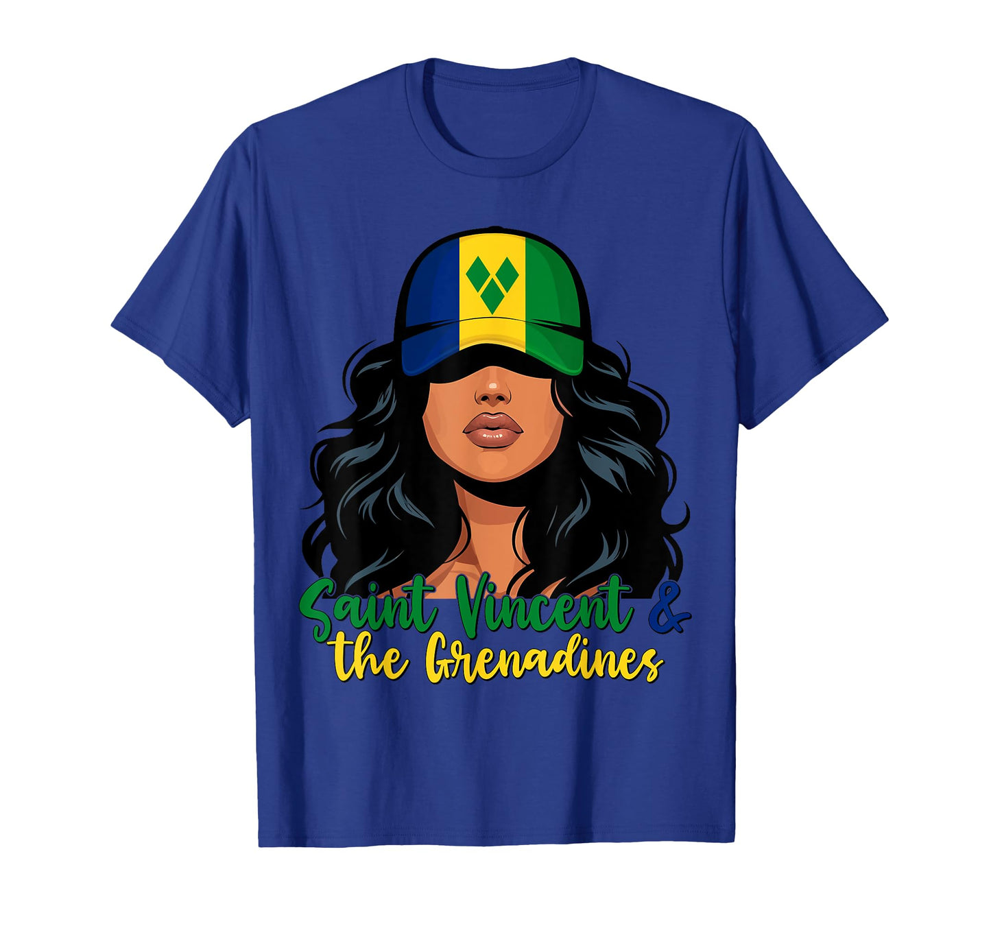 Vincentian Girl St Vincent and The Grenadines Flag Women T-Shirt