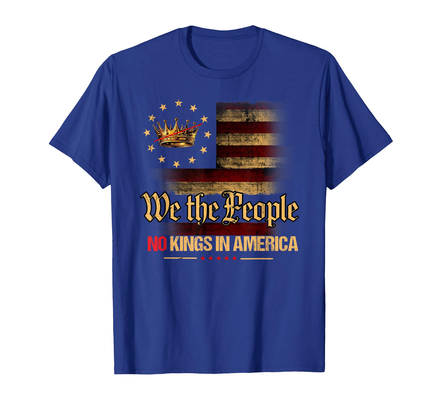 No Kings Shirt Vintage America Flag 1776 October 18 Shirt T-Shirt