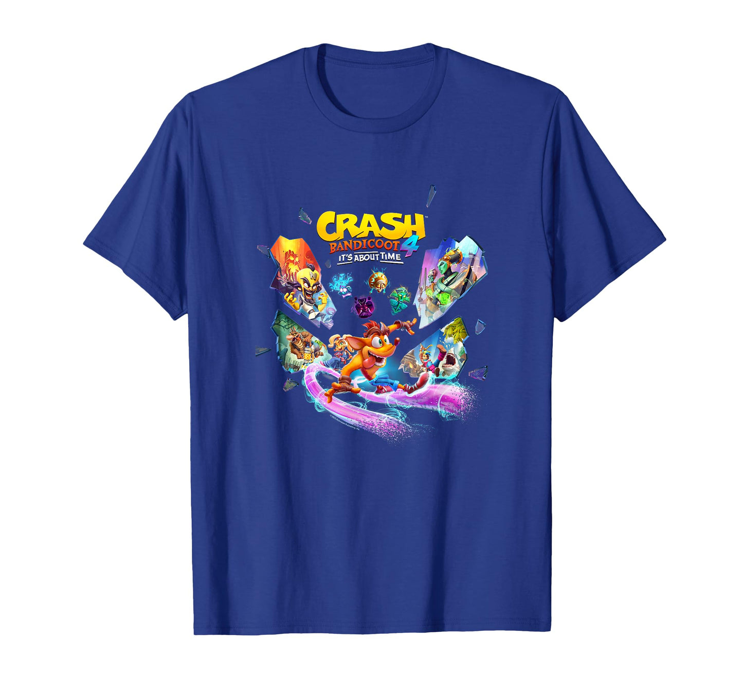 Crash Bandicoot 4: It's About Time Island Shards Game Poster T-Shirt