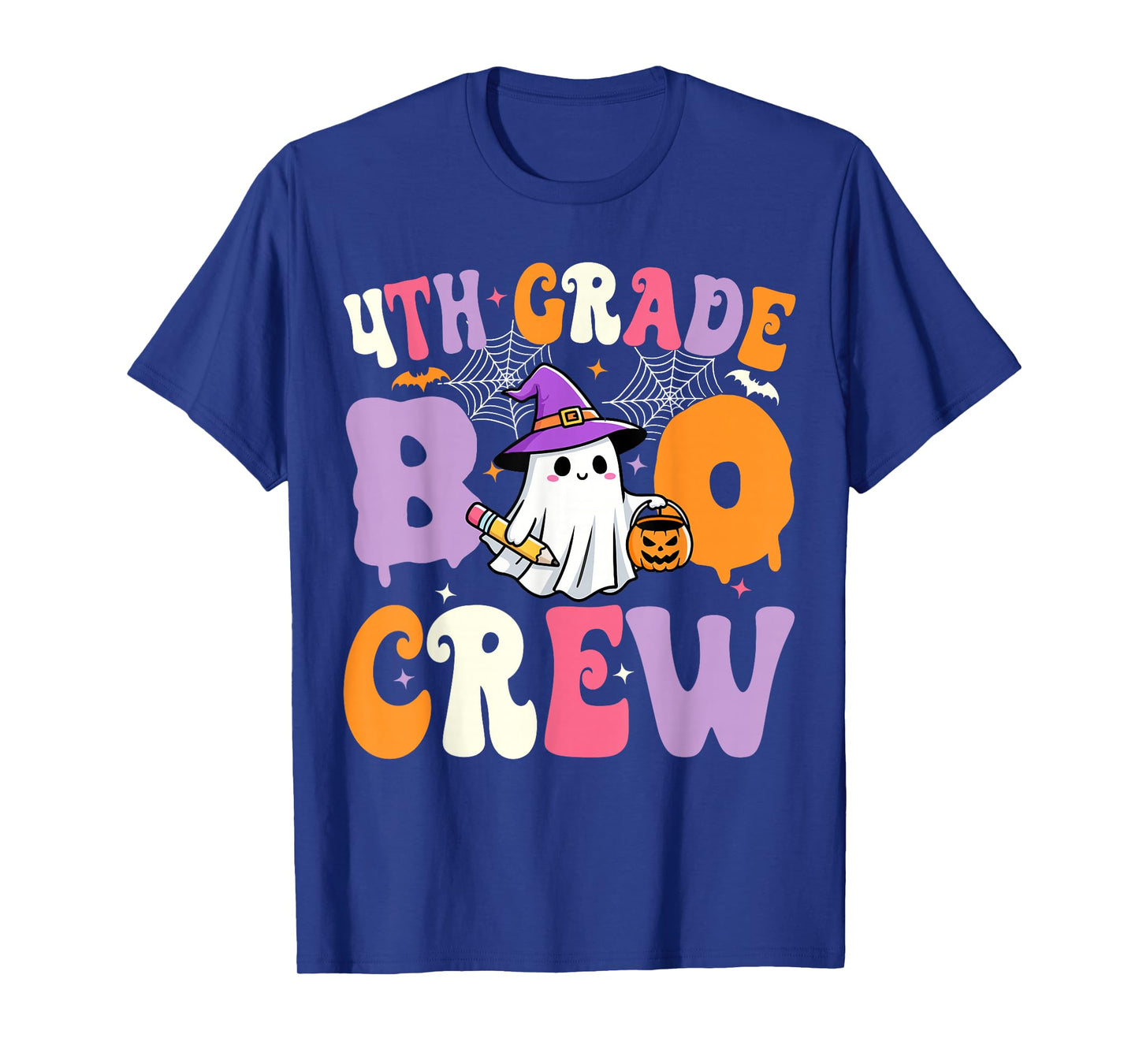 4th Grade Boo Crew Spooky Fourth Grade Halloween Teacher T-Shirt