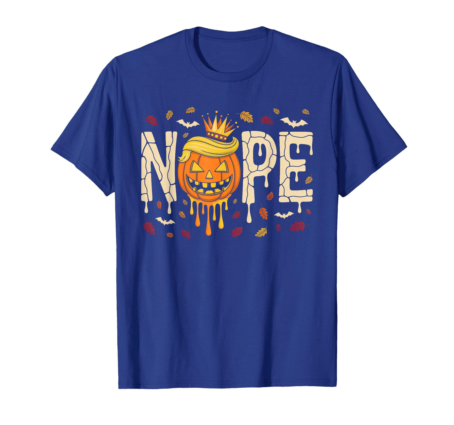 Funny No Kings Halloween 2025 Distressed USA Flag T-Shirt