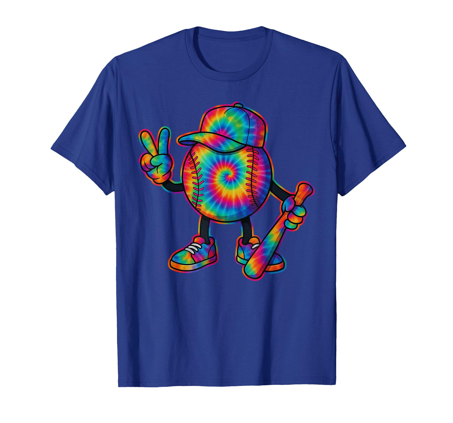 Tie Dye Baseball Shirt for Boys – Colorful Game Day Tee T-Shirt