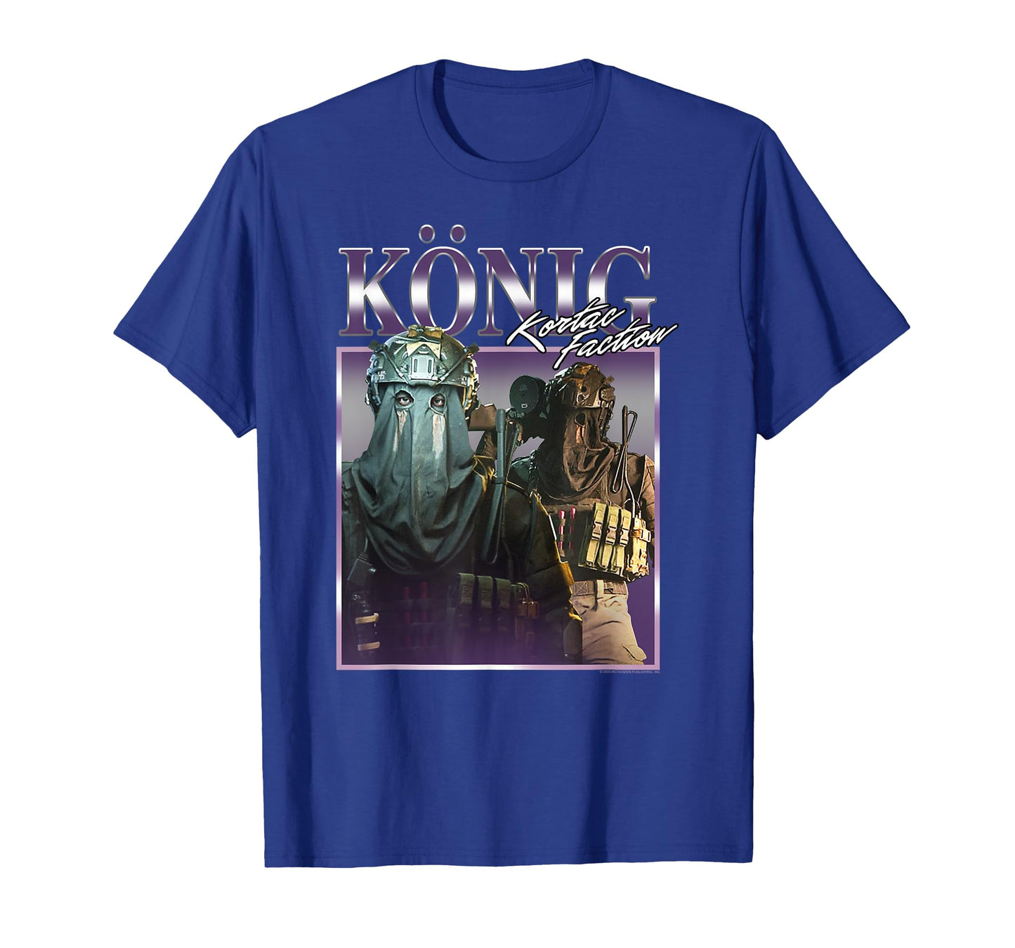 Call of Duty König KorTac Faction 90's Collage Video Game T-Shirt