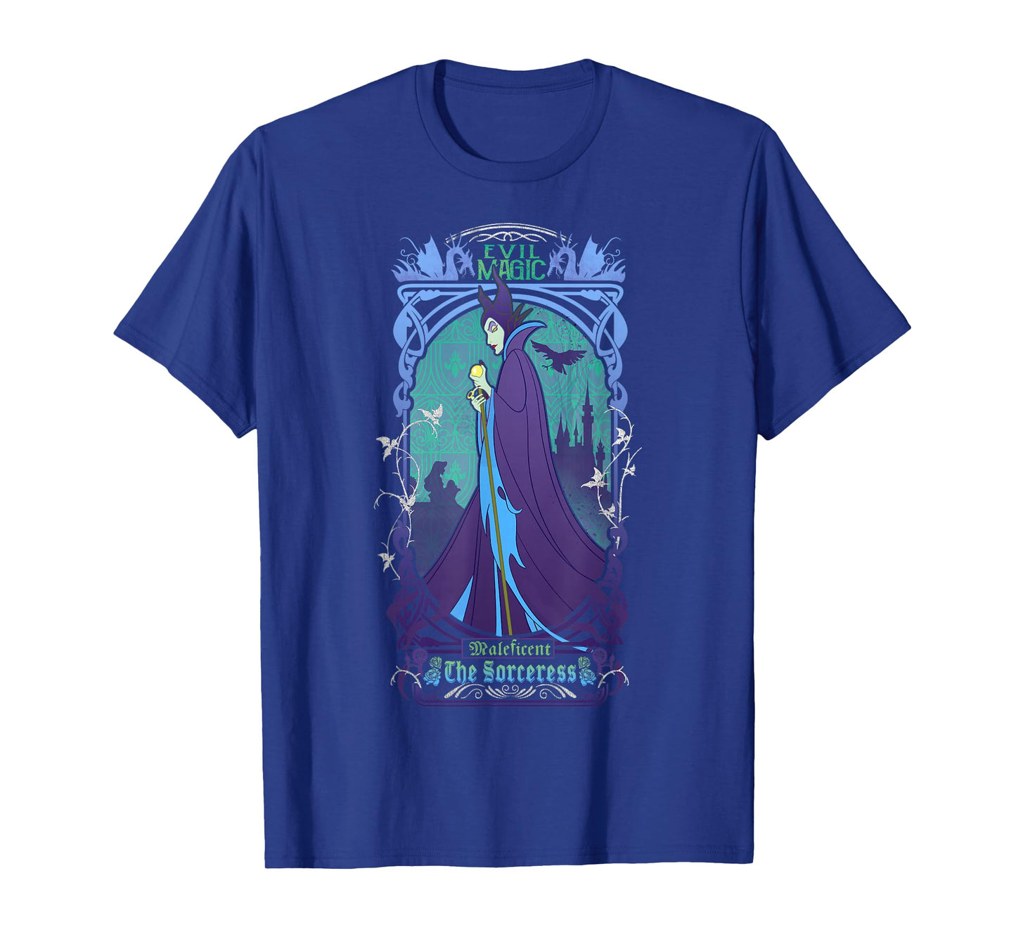 Disney Maleficent The Sorceress Deep Purple Graphic T-Shirt T-Shirt