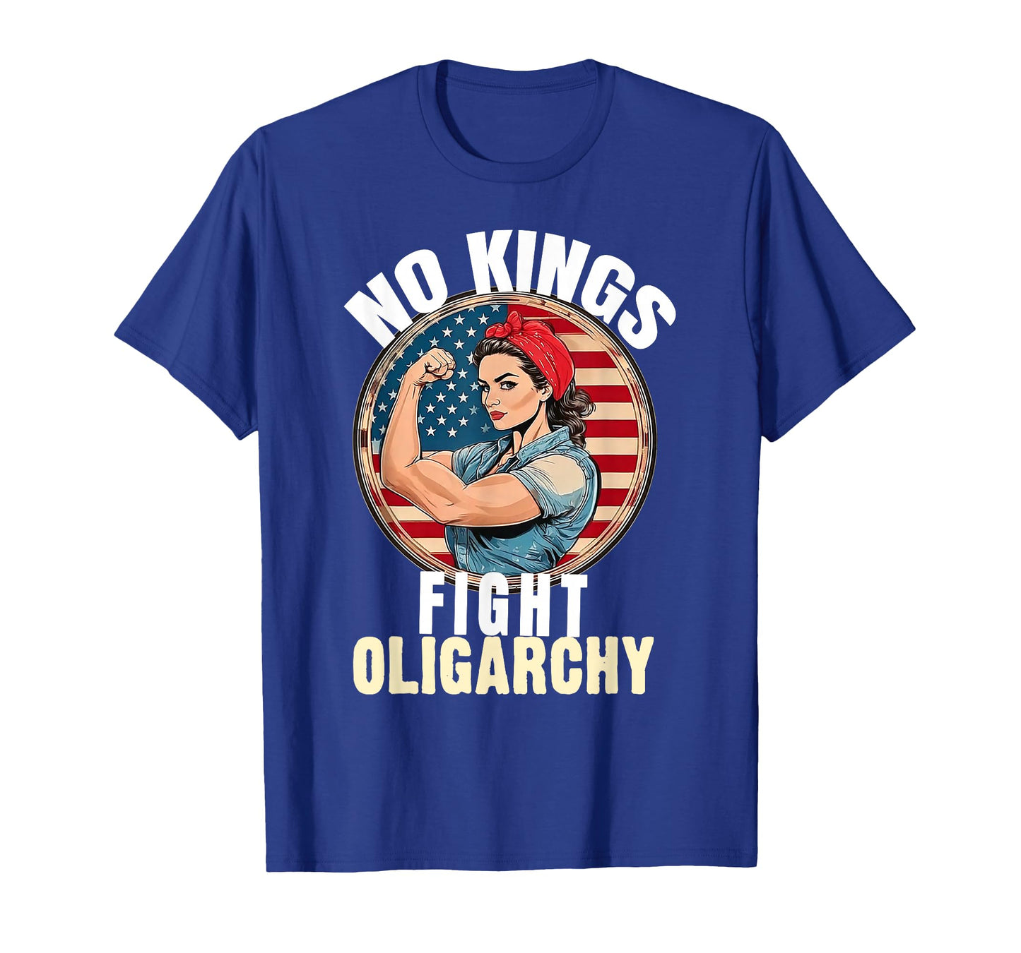 No Kings Fight Oligarchy Patriotic T-Shirt