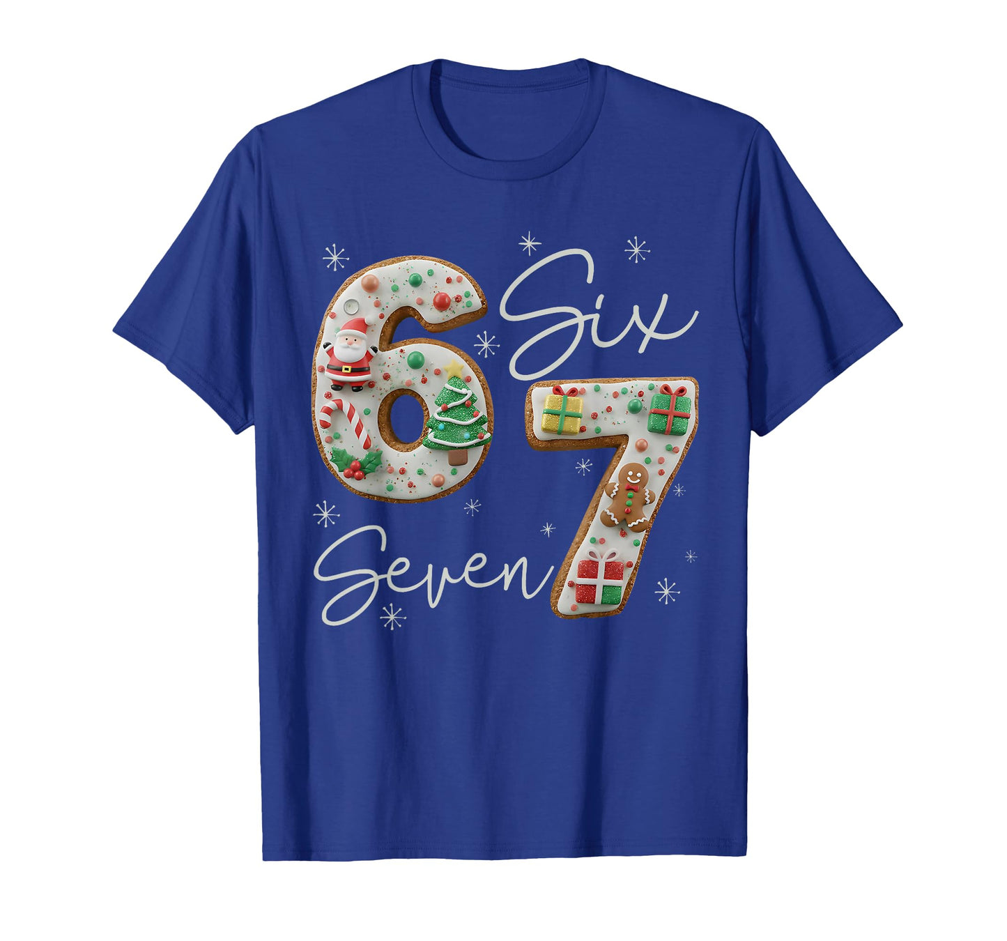 6 7 Six Seven Gen Z Alpha Meme Slang Holiday Merry Christmas T-Shirt