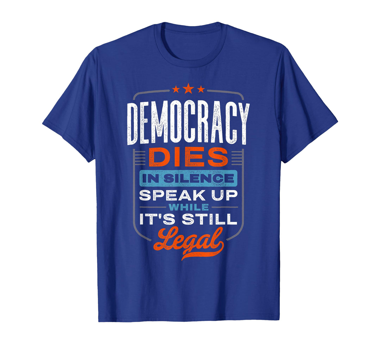 Pro Democracy Protest Vintage Retro Graphic T-Shirt