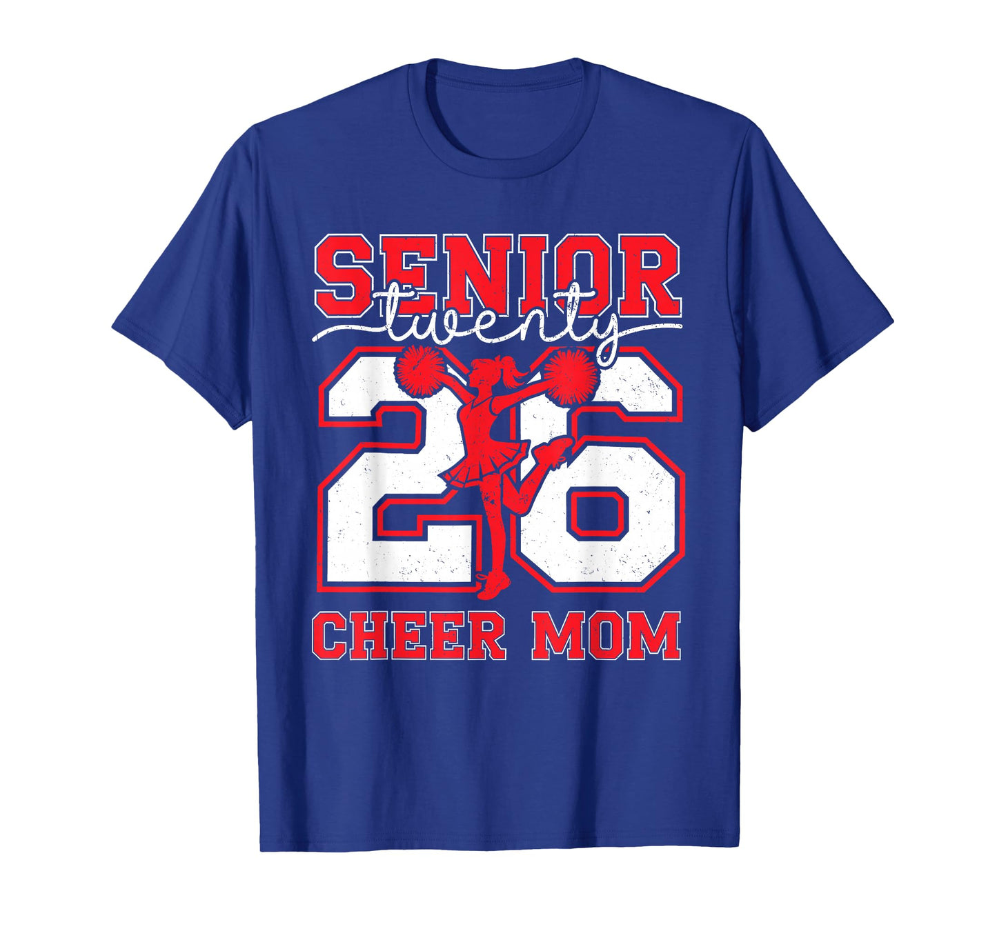 Retro Senior Cheer Mom 2026 Class of 2026 Graduation Tee T-Shirt