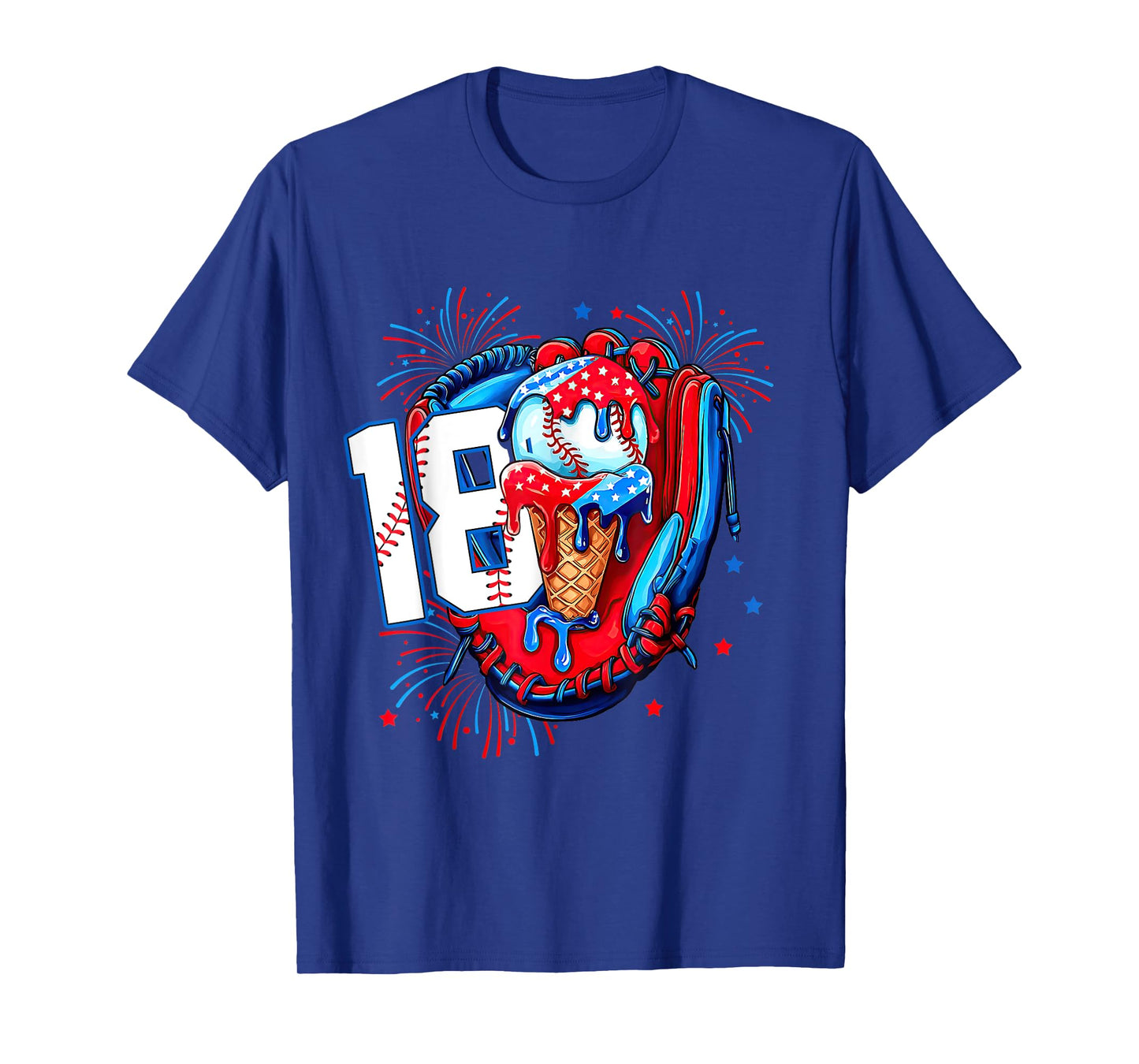 It's My 18th Birthday Baseball Glove Ice Cream Gift for Boys T-Shirt
