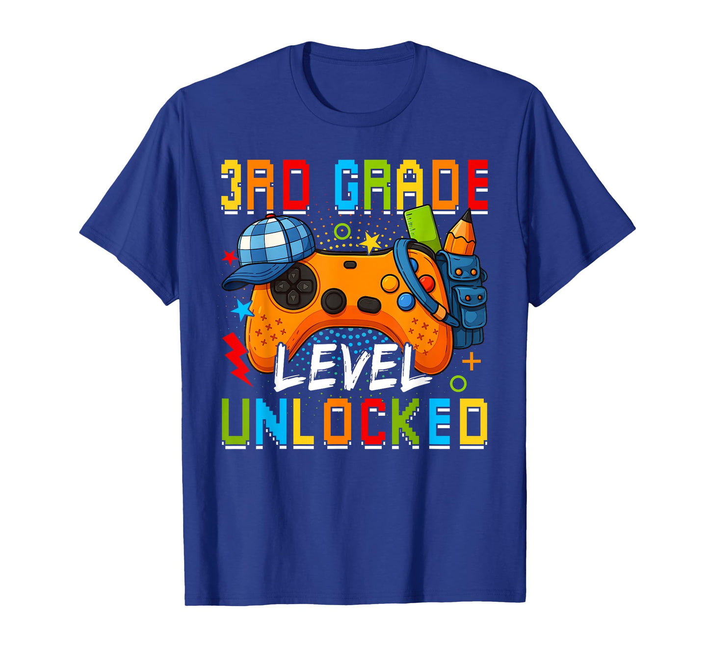 3rd Third Grade Level Unlocked Video Game Back To School T-Shirt