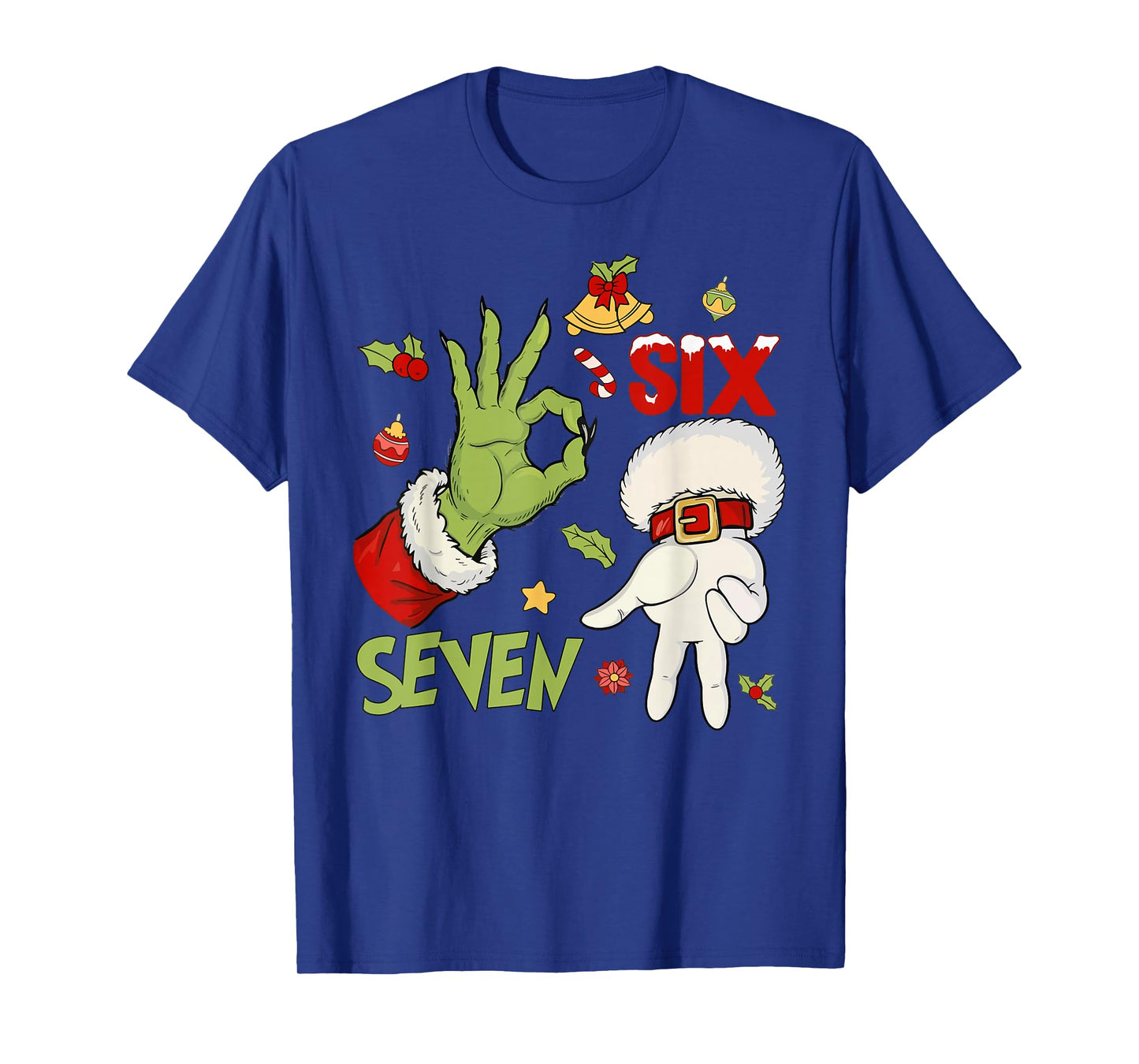 67 Christmas Trending Meme Saying 6 7 Meme Costume Xmas T-Shirt