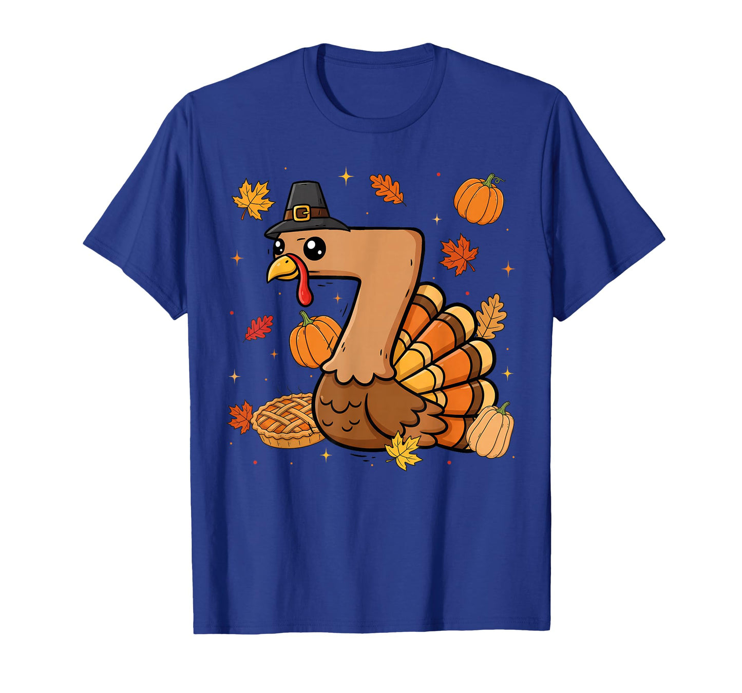 Turkey 7 Thanksgiving Pumpkin Gen Z Alpha Meme Matching T-Shirt