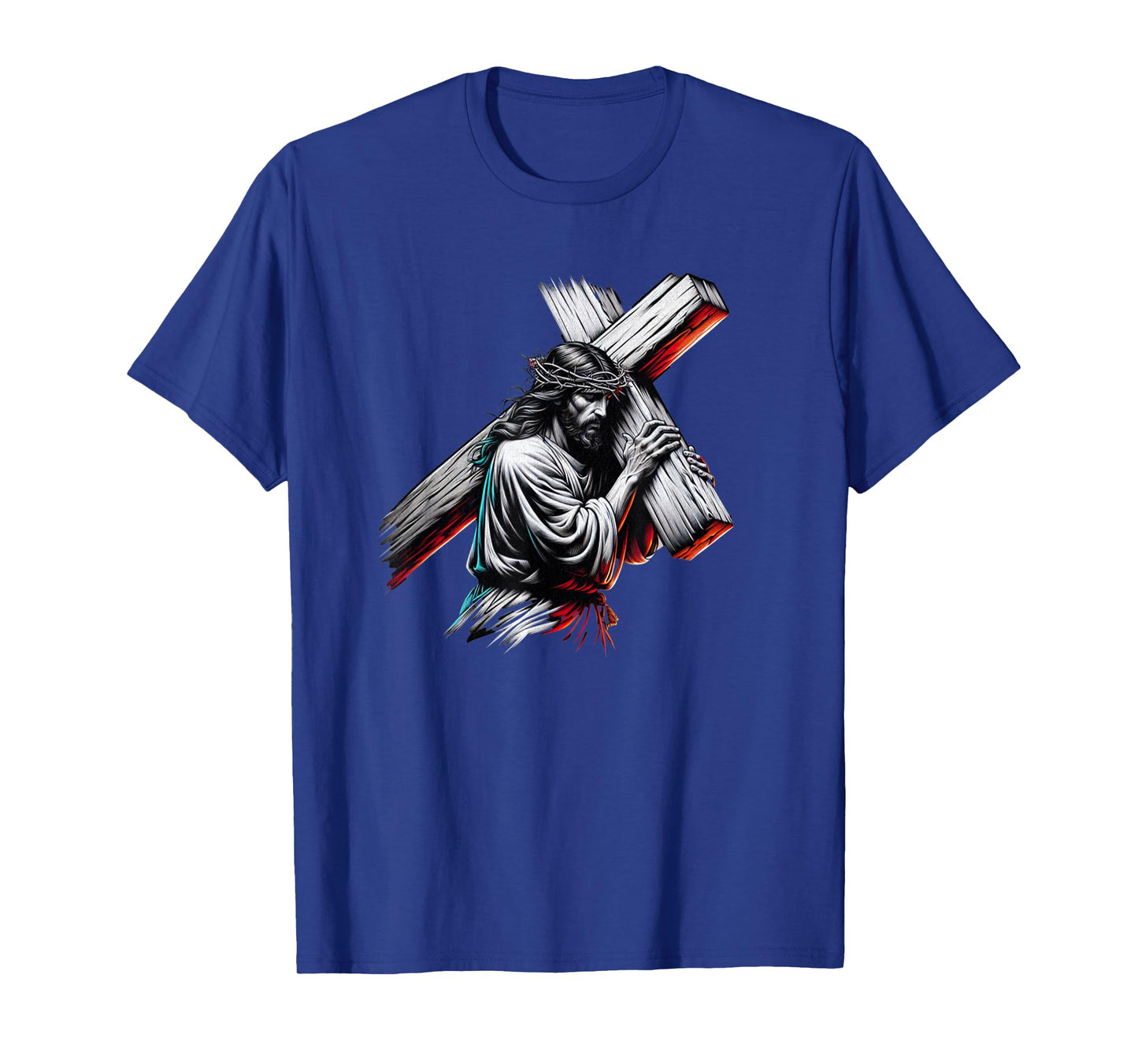 Jesus Christ Funny Crown of Thorns Crucified Saviour T-Shirt