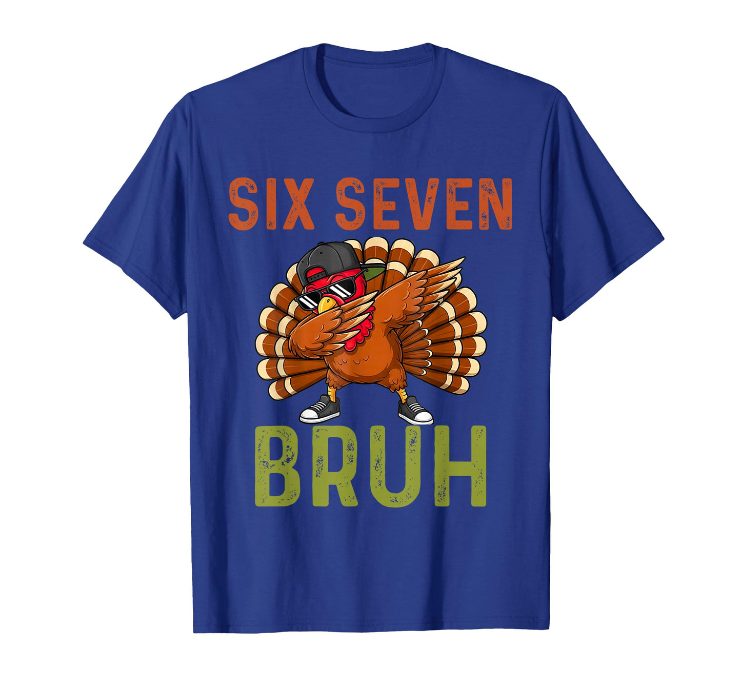 67 Thanksgiving Funny Six Seven Meme Turkey Kids Bruh T-Shirt
