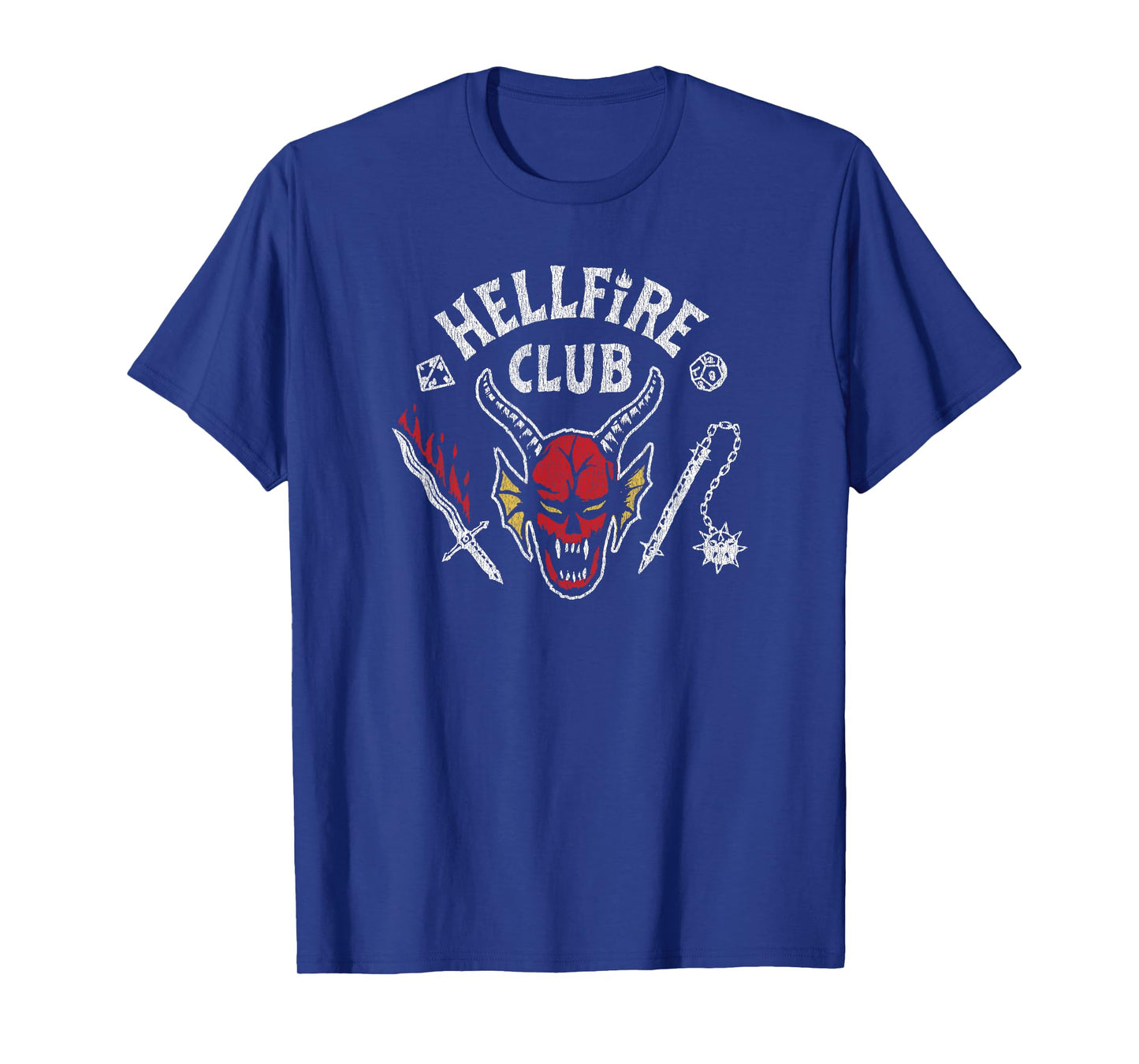 Stranger Things 4 Hellfire Club Skull & Weapons T-Shirt