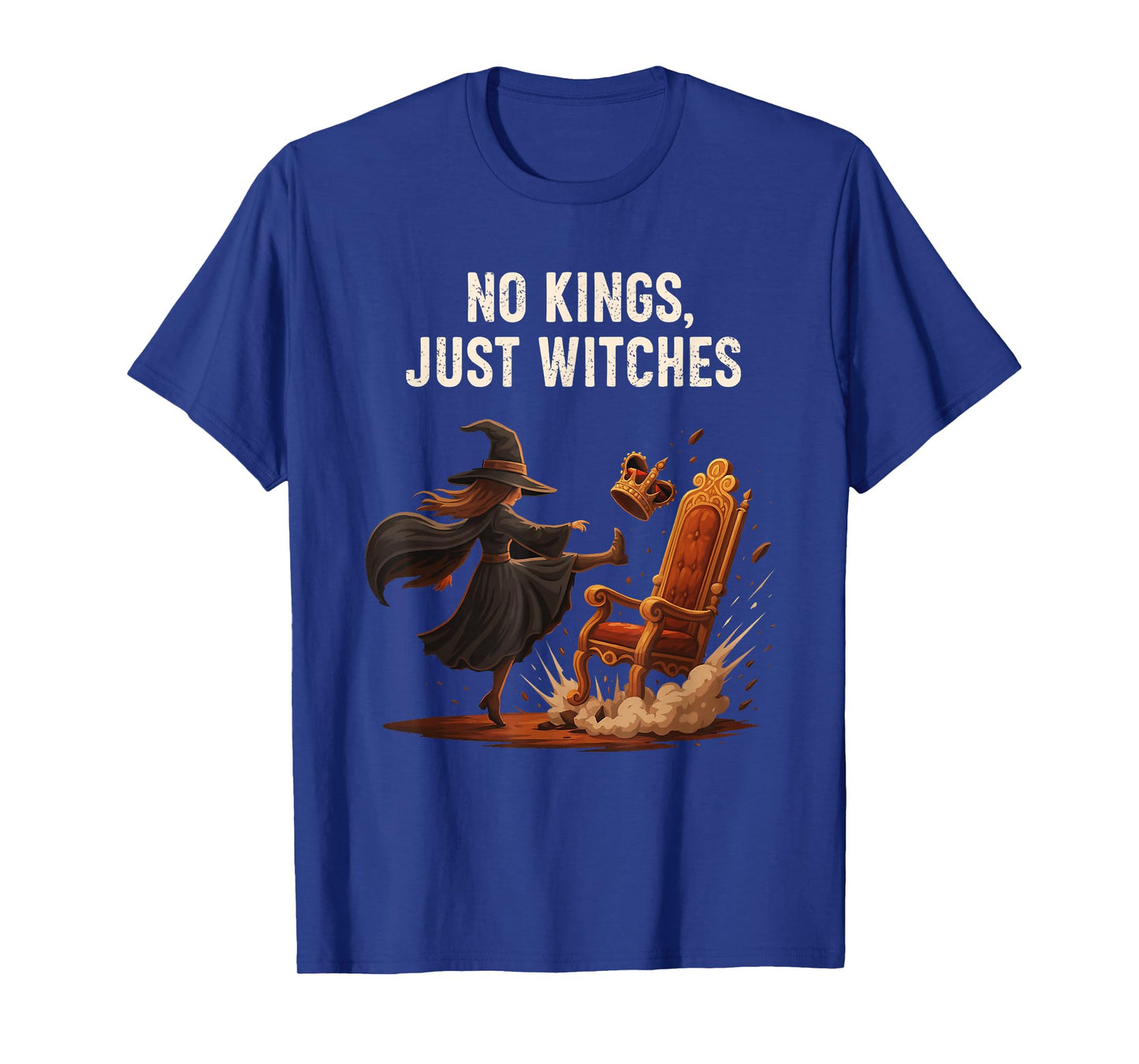 Funny Witchcore No Kings Just Witches Design T-Shirt