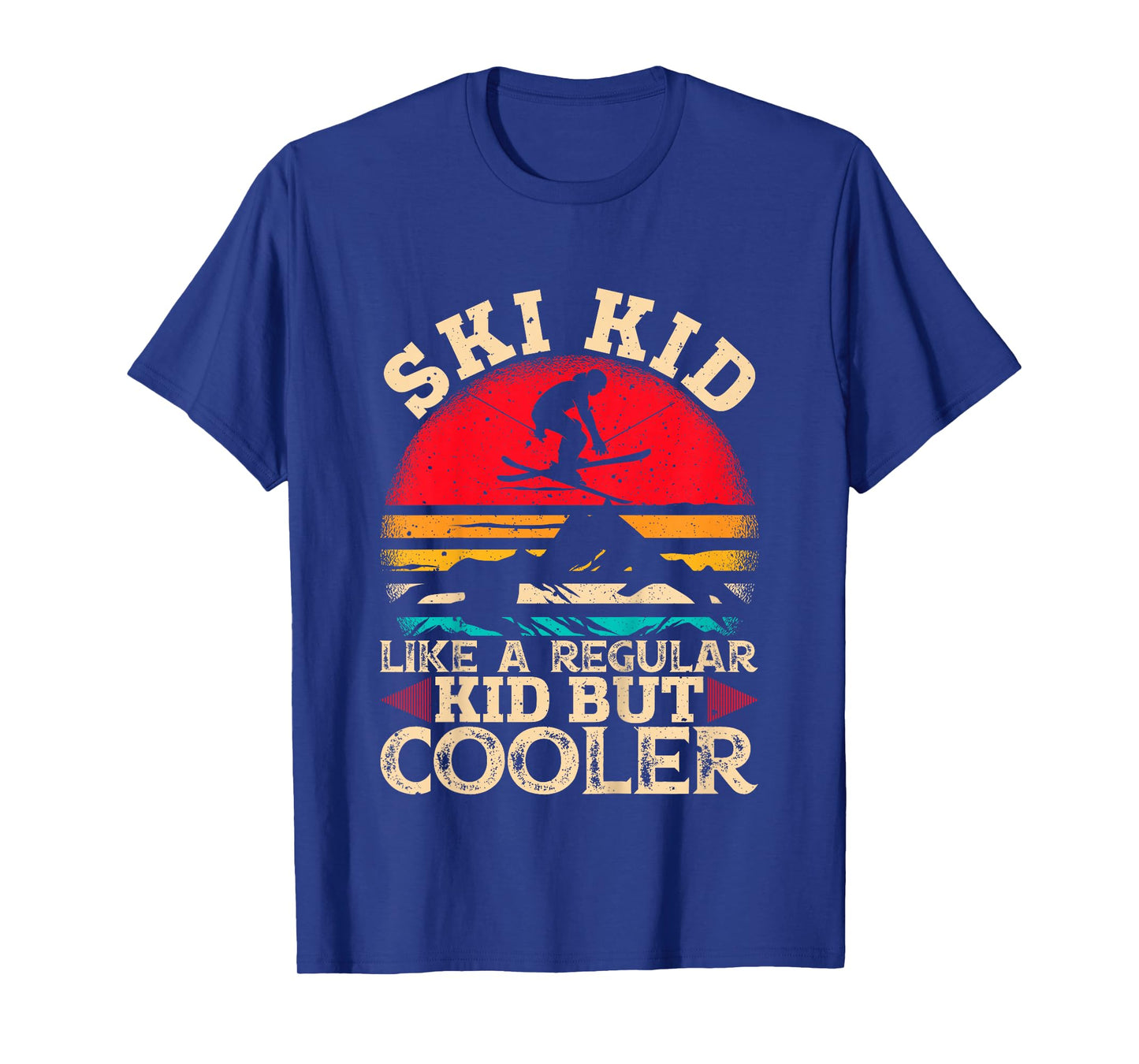 Ski Kid Like A Regular Kid But Cooler Funny Skiing Skier T-Shirt