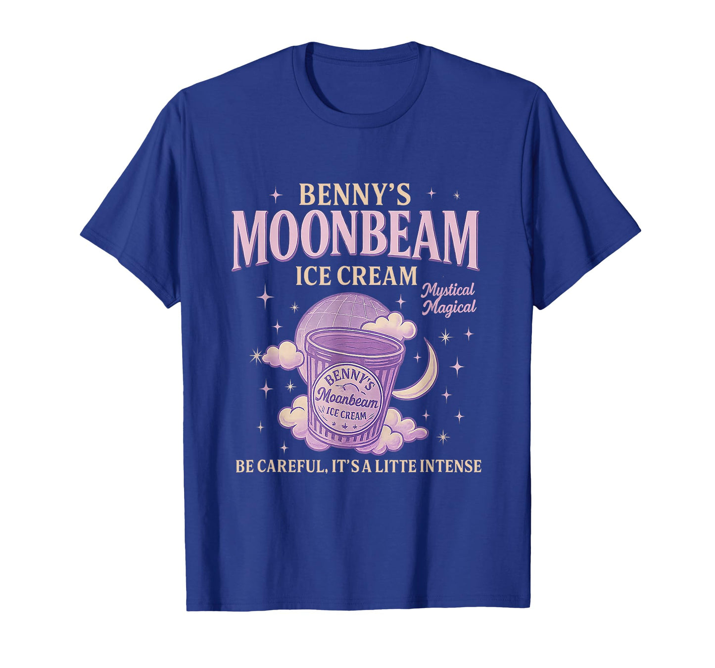 Moonbeam Ice Cream Truck Retro Double Scoop Popsicle T-Shirt
