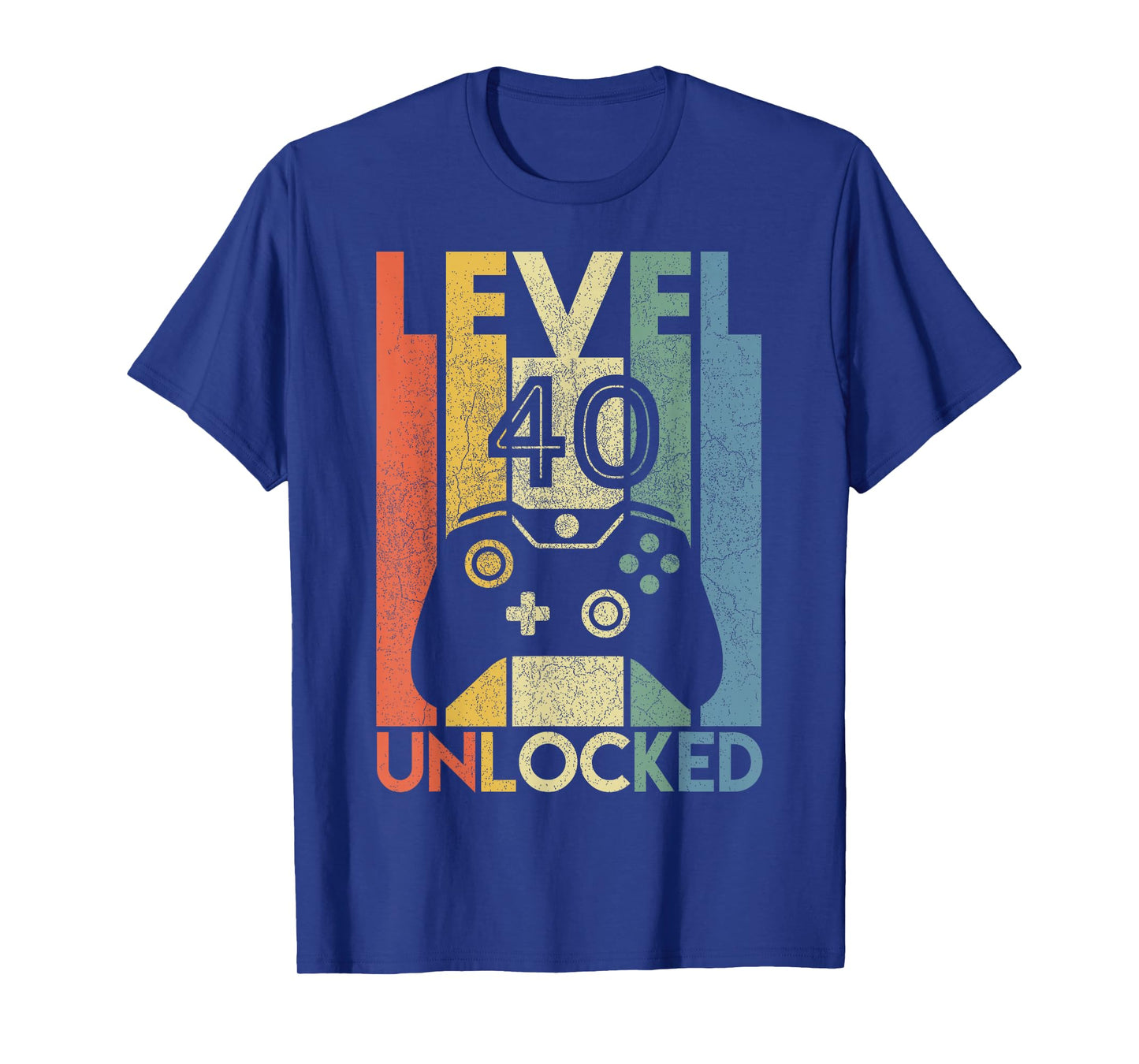 Level 40 Unlocked Shirt Funny Video Gamer 40th Birthday Gift T-Shirt