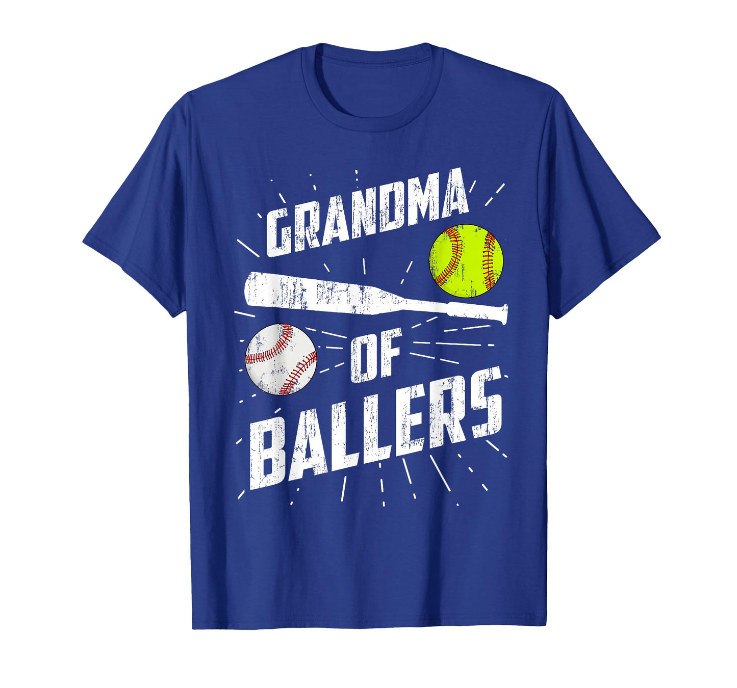 Grandma Of Ballers Funny Baseball Softball Mothers Day Gift T-Shirt