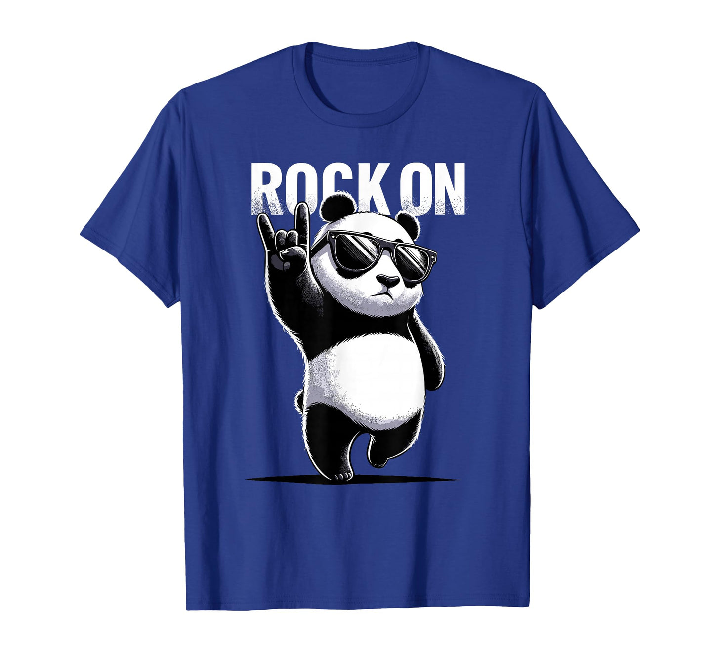 Retro Panda Rock Music Gift Men Kids Women Funny Panda T-Shirt