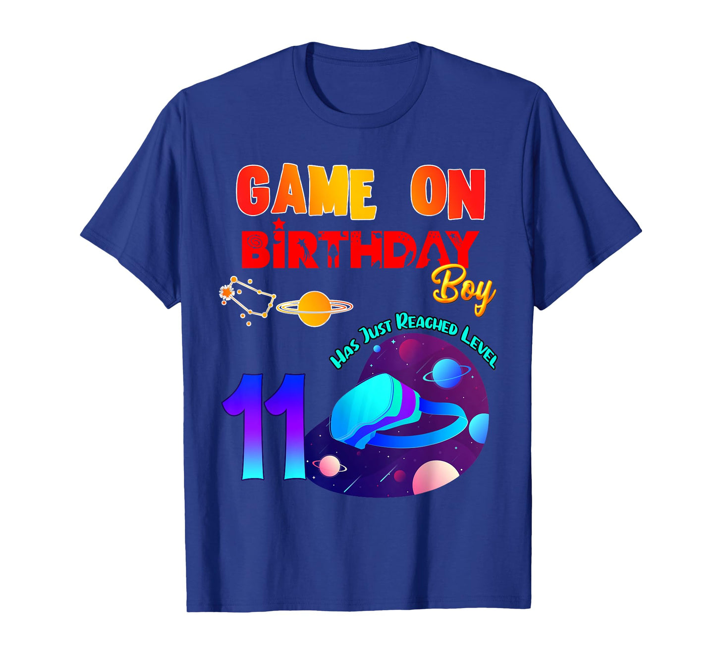 VR Virtual Reality Game On 11 Birthday Party Matching Outfit T-Shirt
