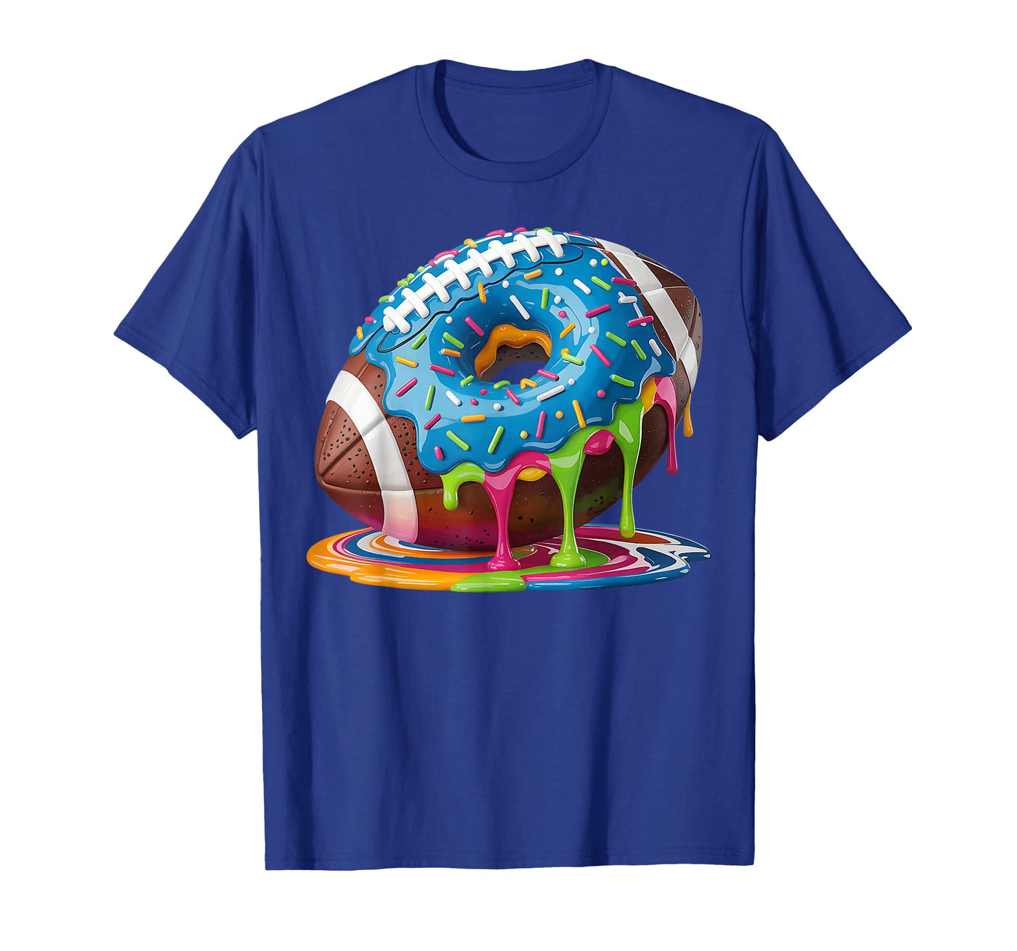Football Drip Boys Football Ice Cream Sprinkle Respect Drip T-Shirt