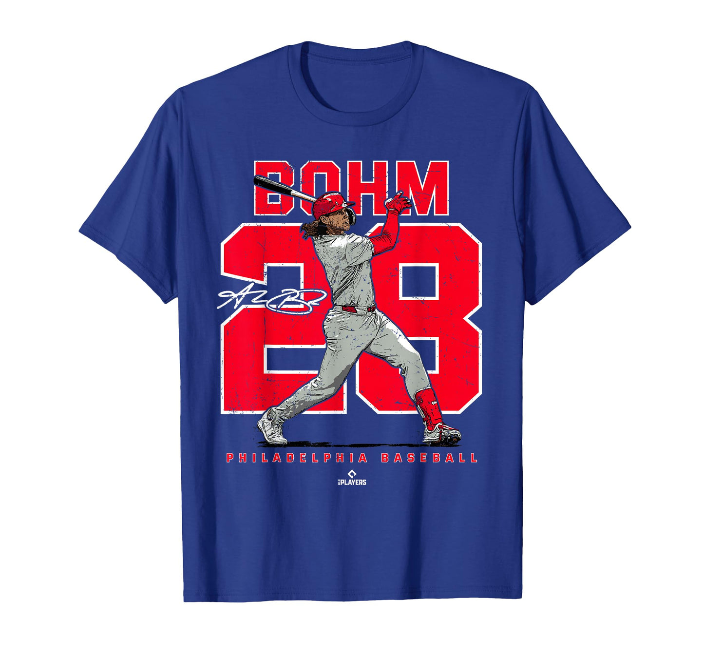 Ballpark MVP Number and Portrait Alec Bohm Philadelphia MLBPA T-Shirt, Small, Black