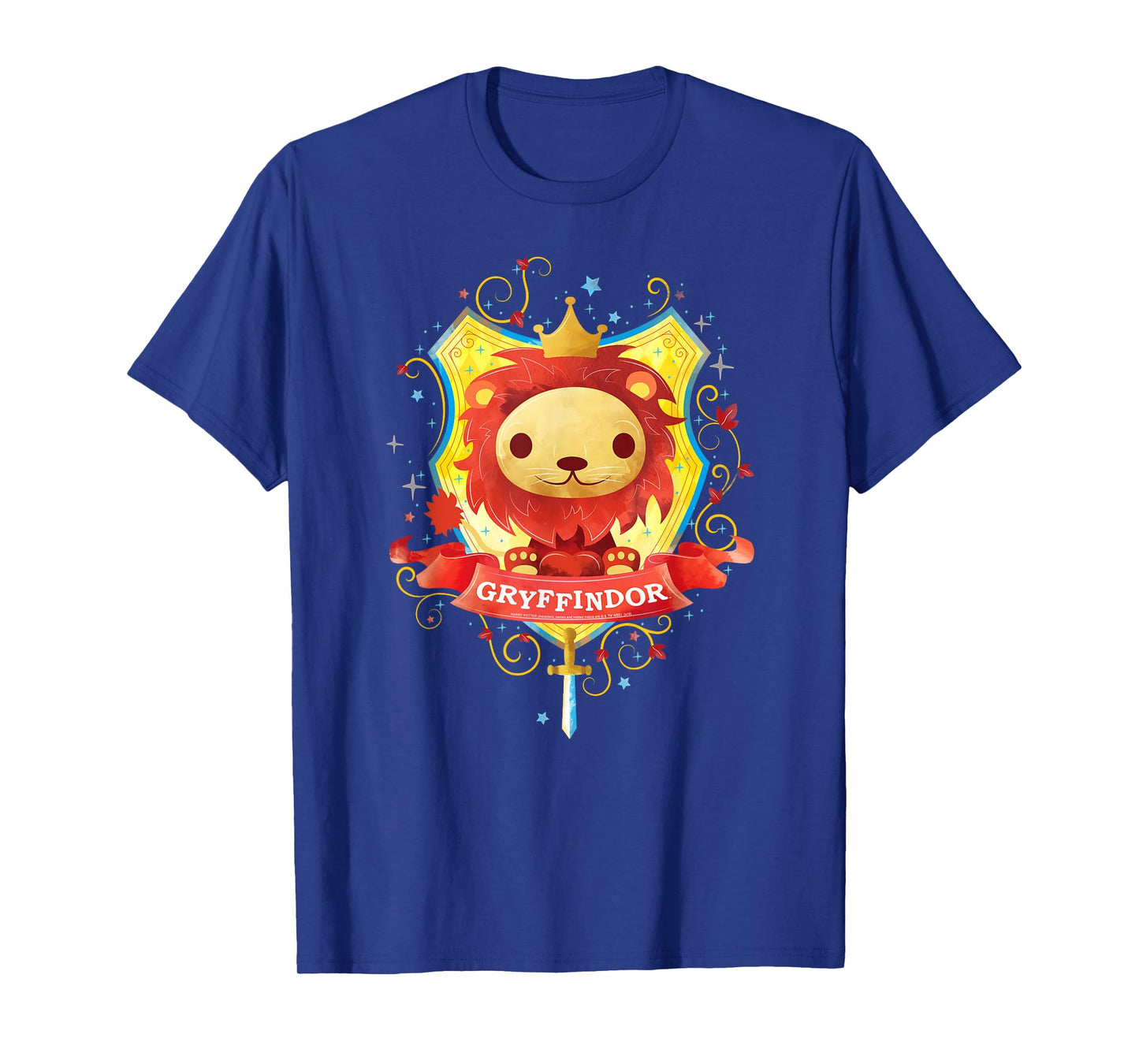 Harry Potter Watercolor Gryffindor Crest T-Shirt
