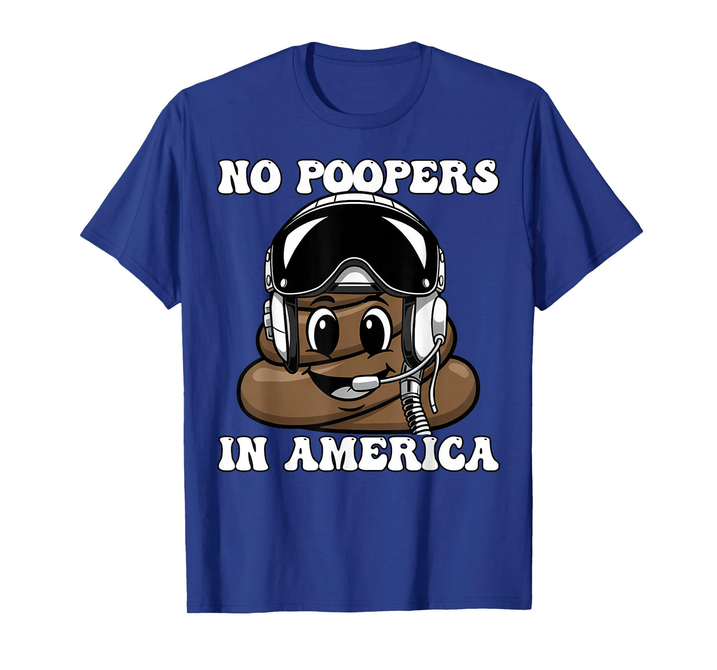 No Kings in America Resist Funny Pooper Jet Fighter Pilot T-Shirt