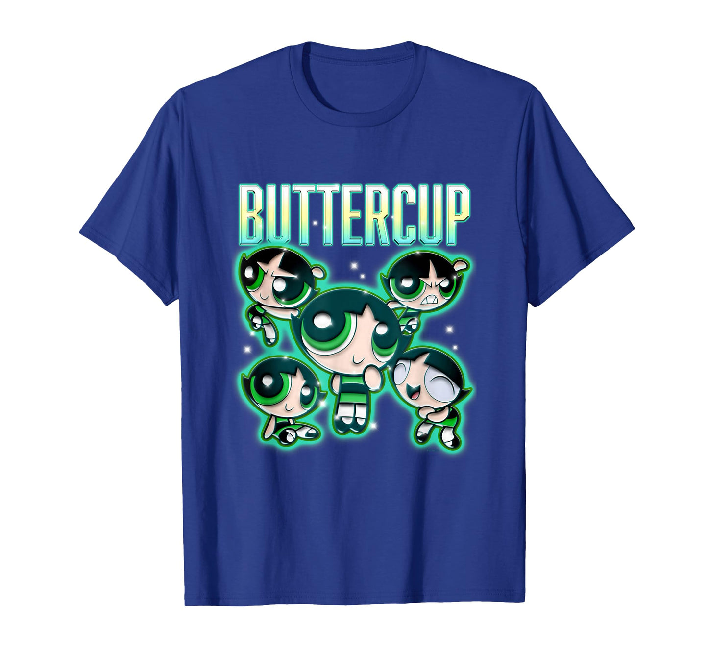 The Powerpuff Girls Buttercup Chrome Multi Pose T-Shirt