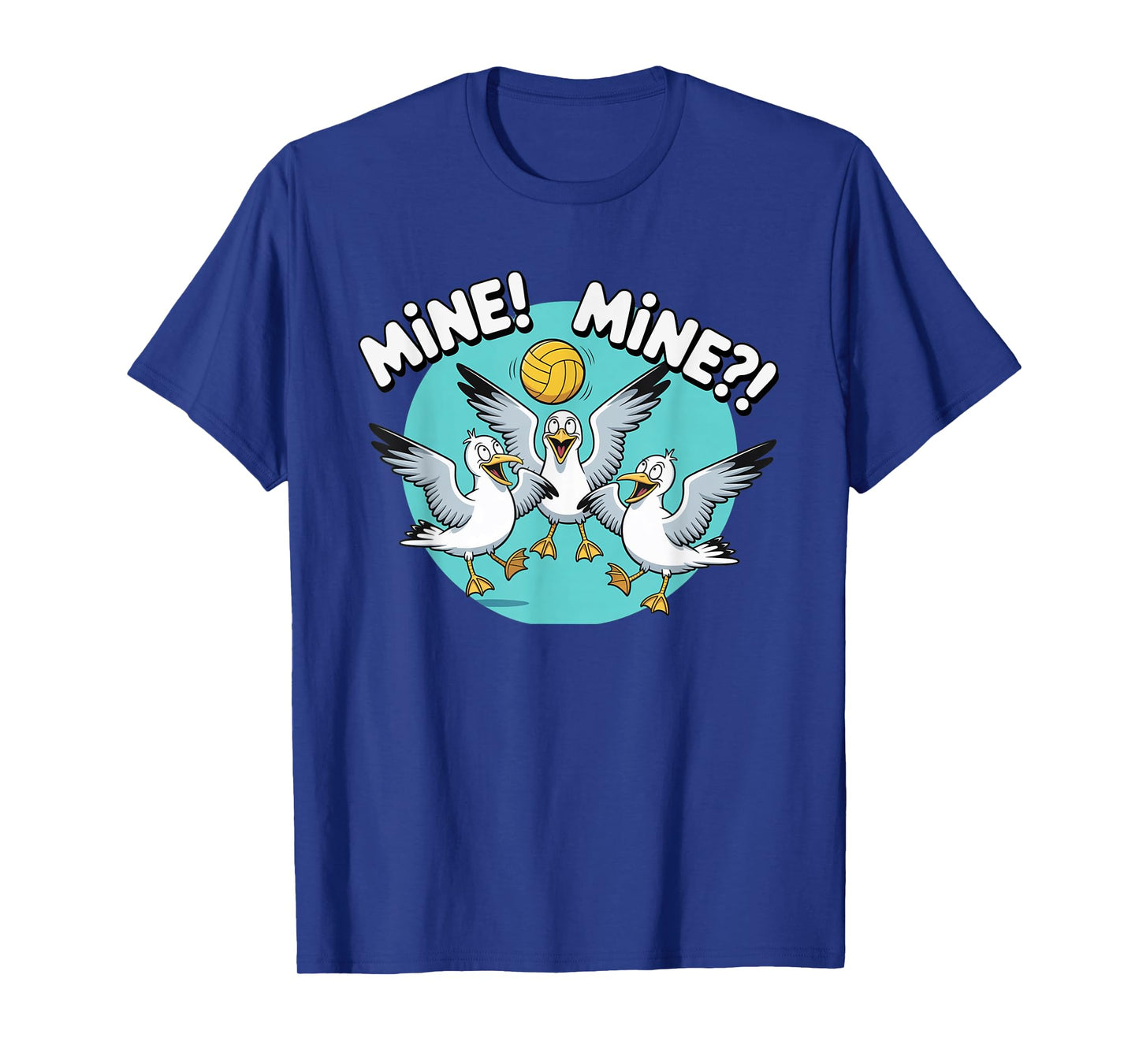Seagull Volleyball Mine Mine Beach Bird Ocean Lovers T-Shirt