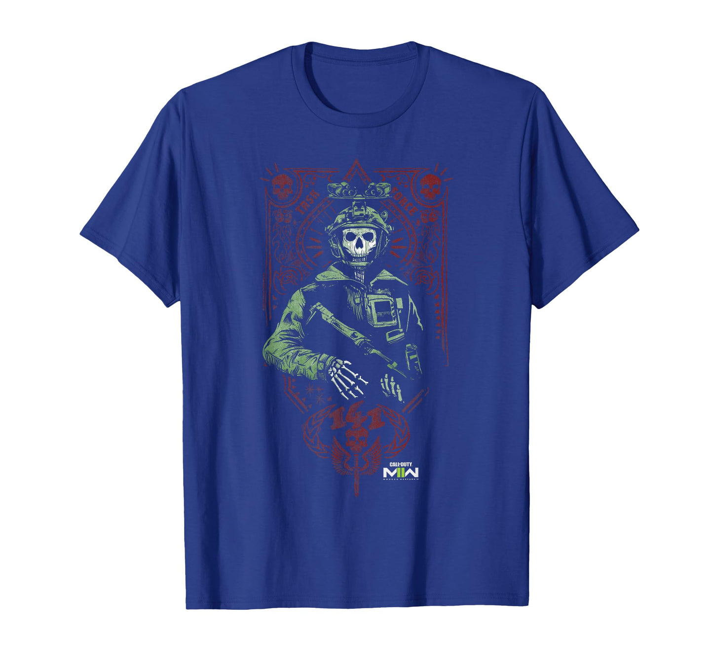Call of Duty: Modern Warfare 2 Ghost Playing Card Portrait T-Shirt