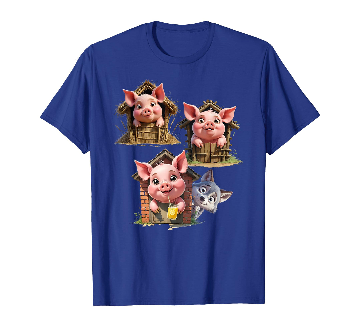 Three Little Pigs - Costume for Kids, Girls, Adults, Women T-Shirt