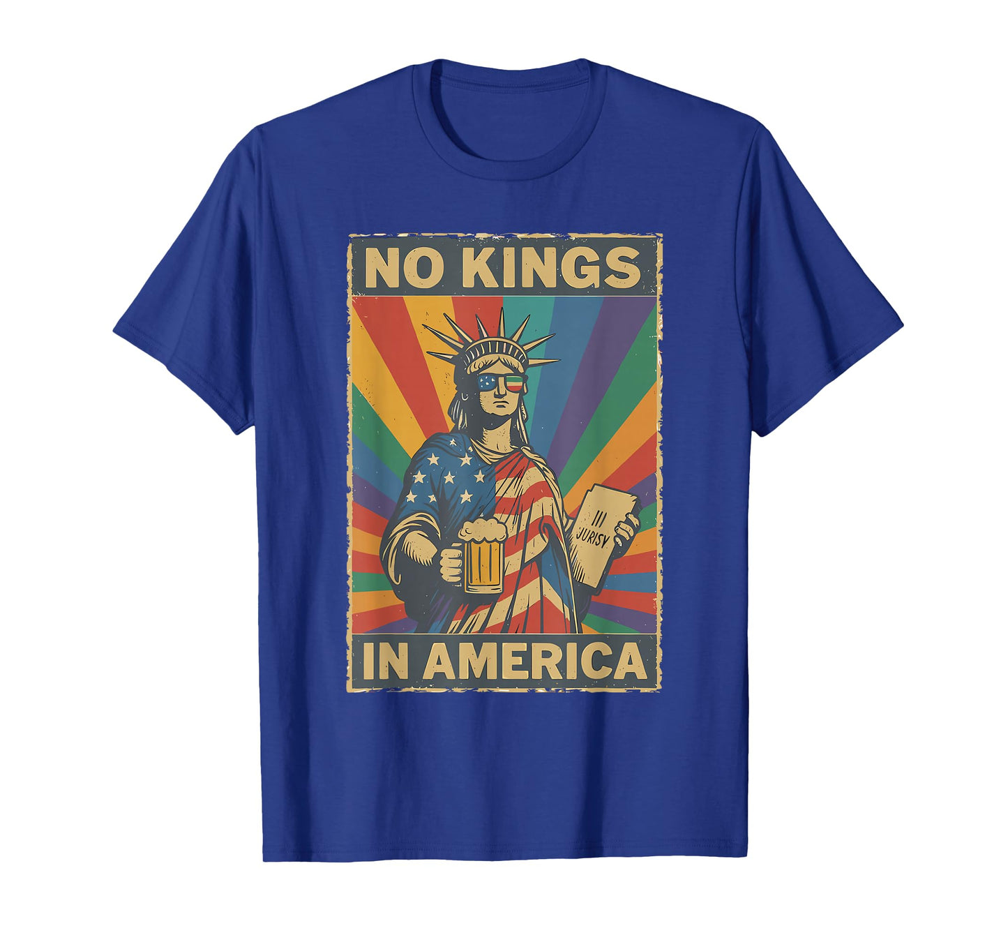 No Kings in America Democracy Inspired Design T-Shirt