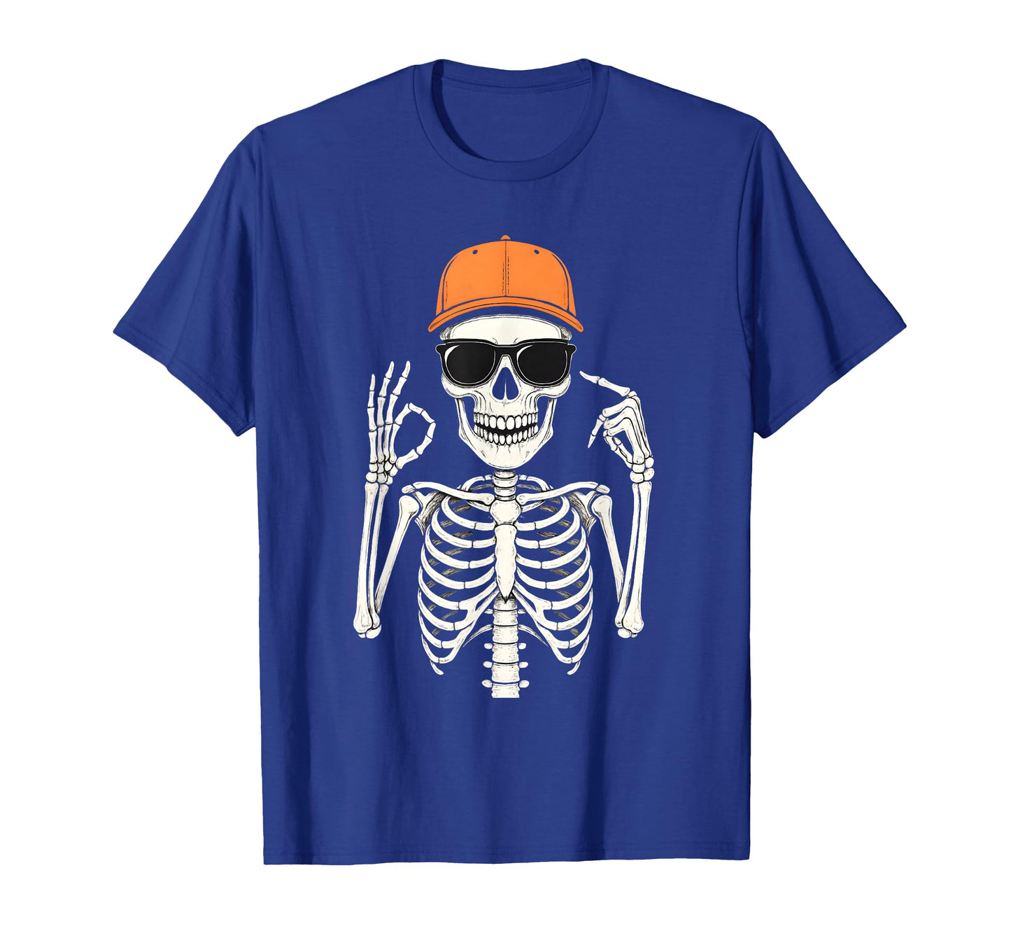 6 7 Meme Skeleton Hand Halloween Funny Six Seven Boy Men Kid T-Shirt