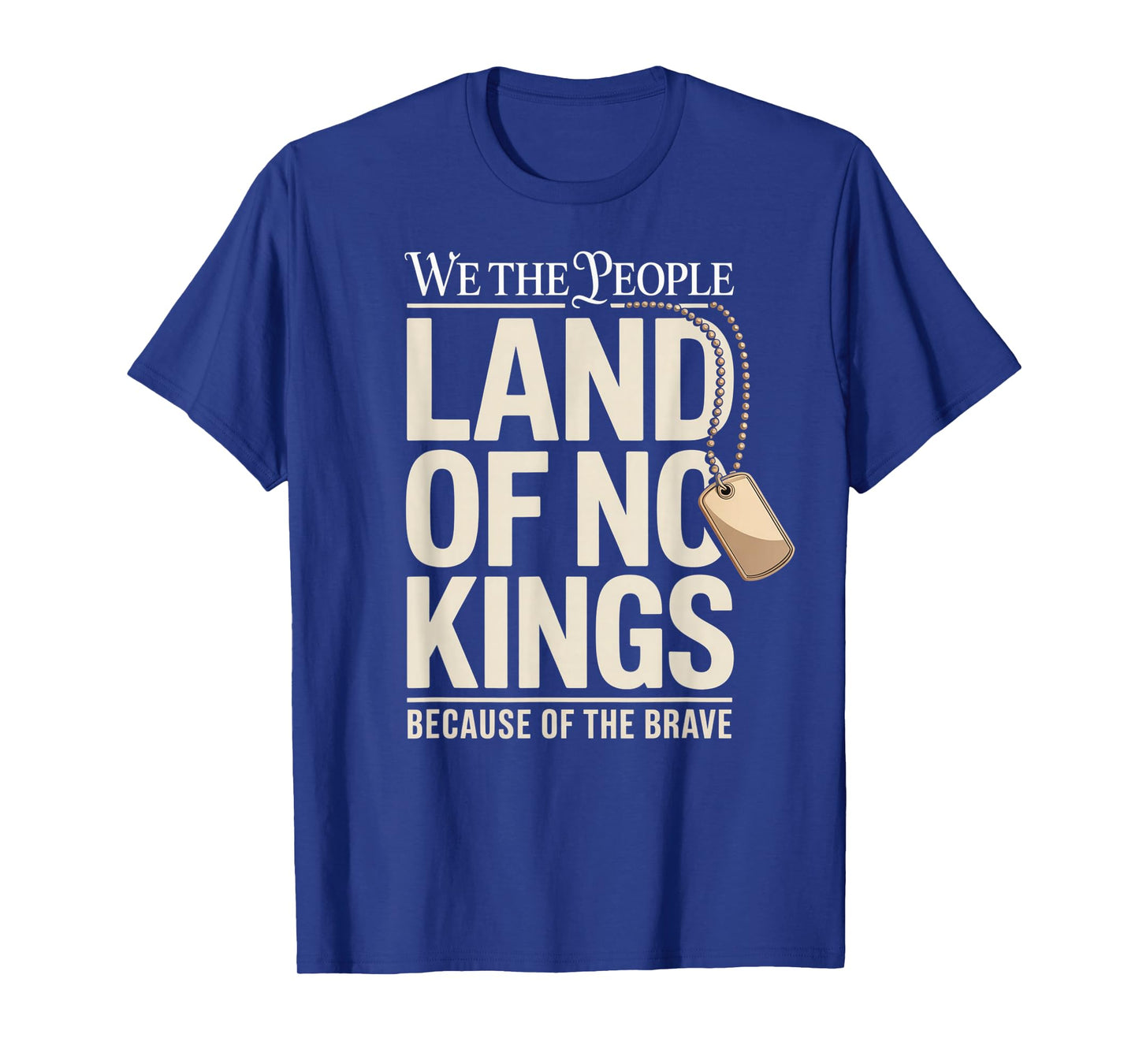 America Vintage No Kings Day Because of The Brave T-Shirt